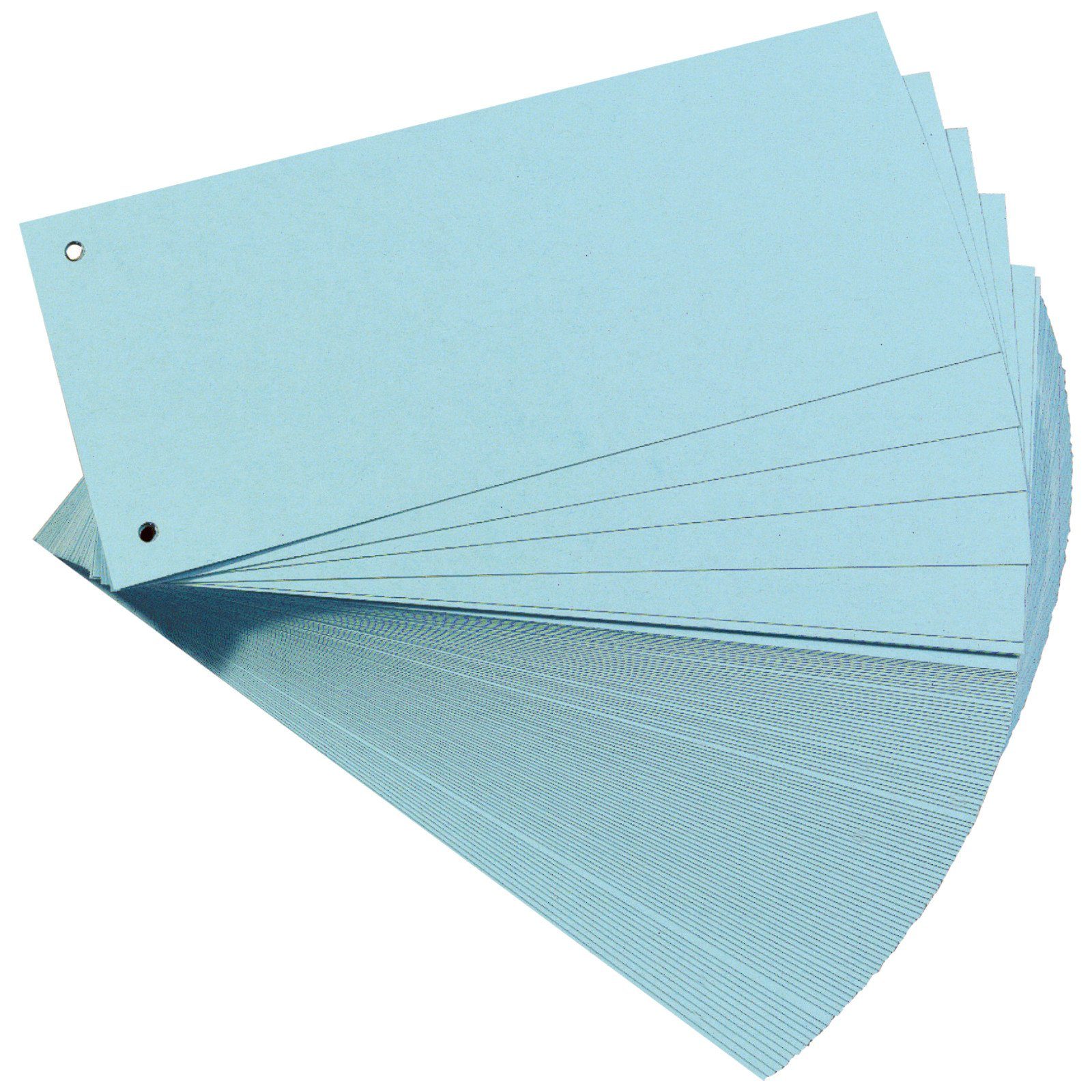 Falken Aktenordner, Trennstreifen Aktenfahnen Trennblätter Karton 240x105 mm Blau
