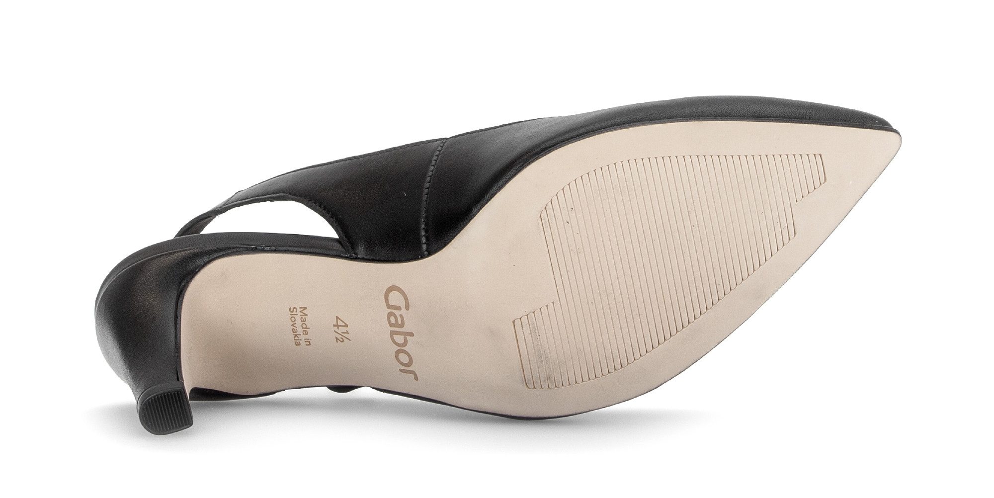 Gabor Slingpumps, Trichterabsatz, Businessschuh, Abendschuh in spitzer Form, G-Weite
