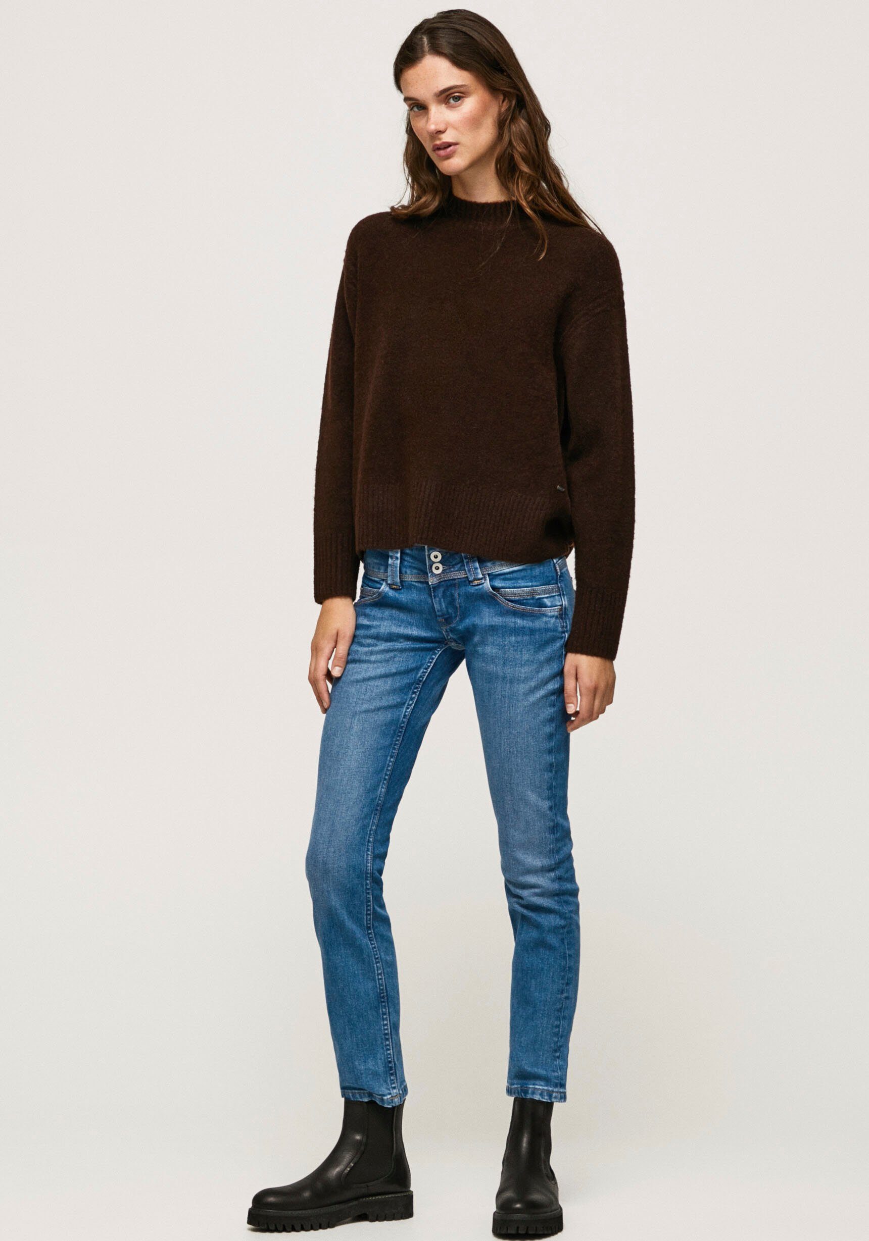 Pepe Jeans Regular-fit-Jeans VENUS blue Badge mit light