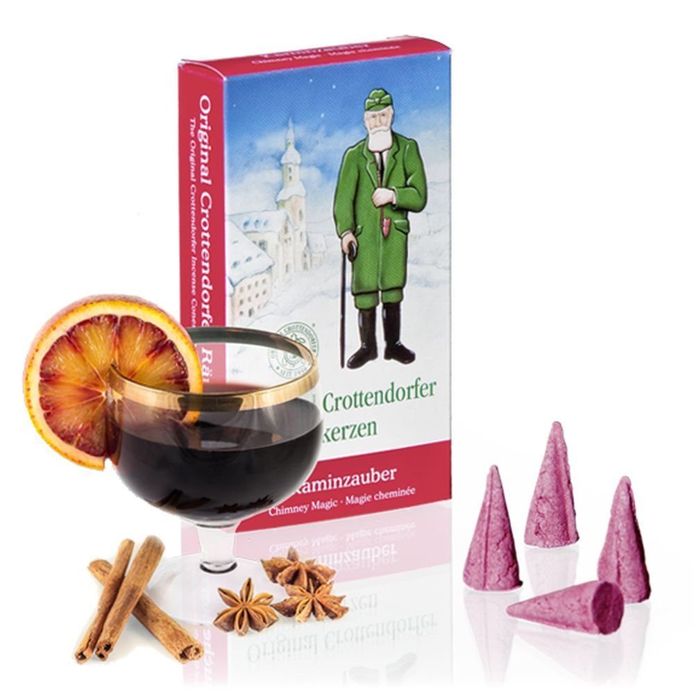 Crottendorfer Duftkerze 1 Päckchen Räucherkerzen- Kaminzauber - 24er Packung