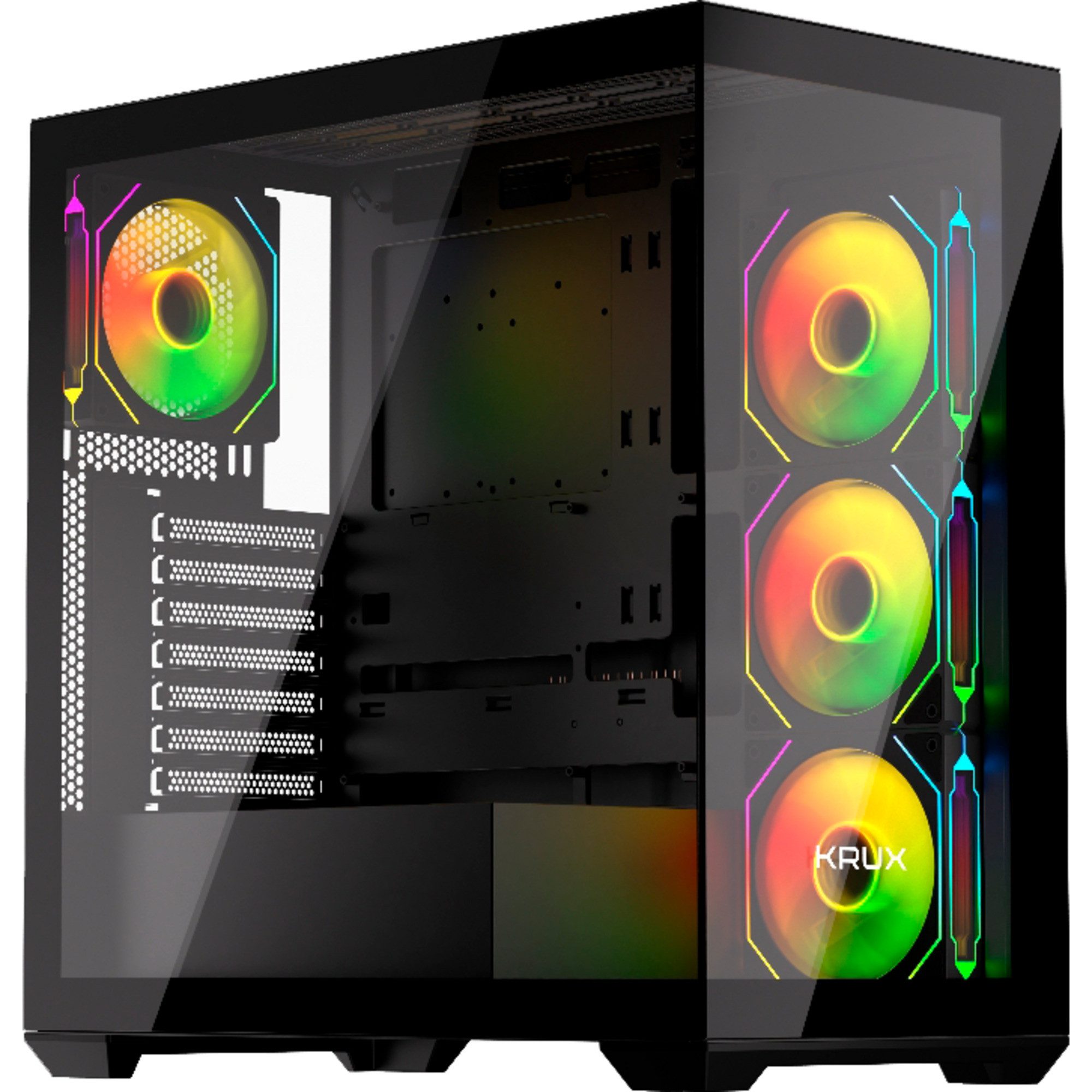 Krux PC-Gehäuse Krux EXO, Tower-Gehäuse, (Tempered Glass x 2)