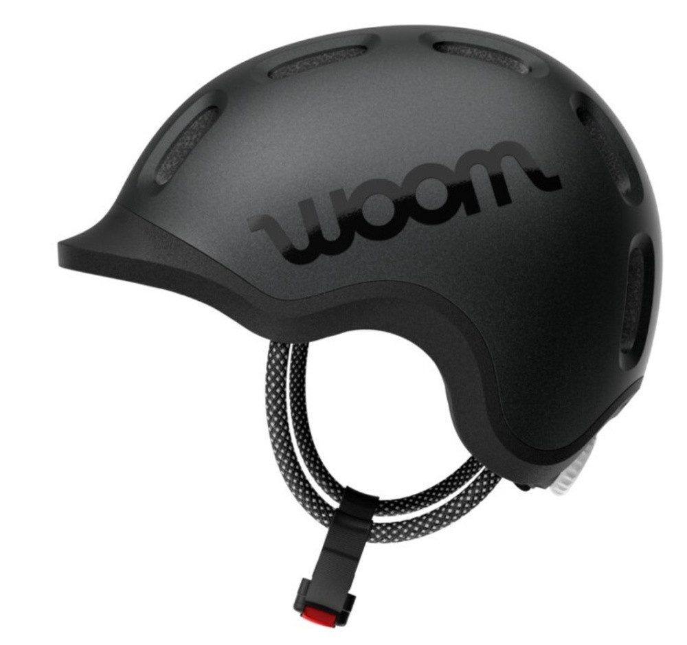 WOOM Kinderfahrradhelm Ready, Размер M(53-57cm), charcoal metallic – ab ca. 6 Jahren