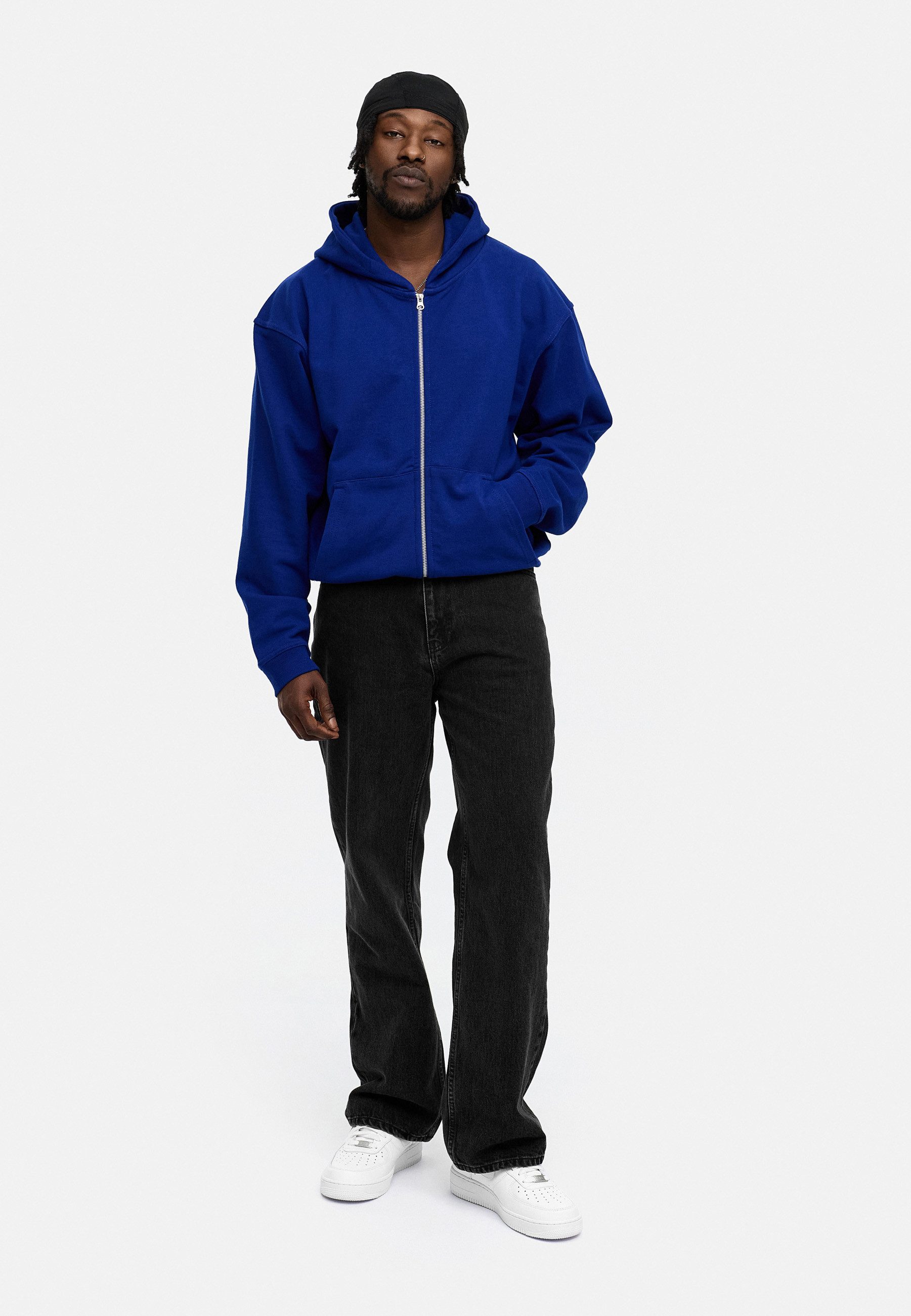 BEHYPE STUDIOS Kapuzensweatjacke IM OVERSIZE FIT, ZIPPER-HOODIE Herren Zip-Thru Sweatjacke Kapuzenpullover Kapuzen-Sweatshirt Sweater