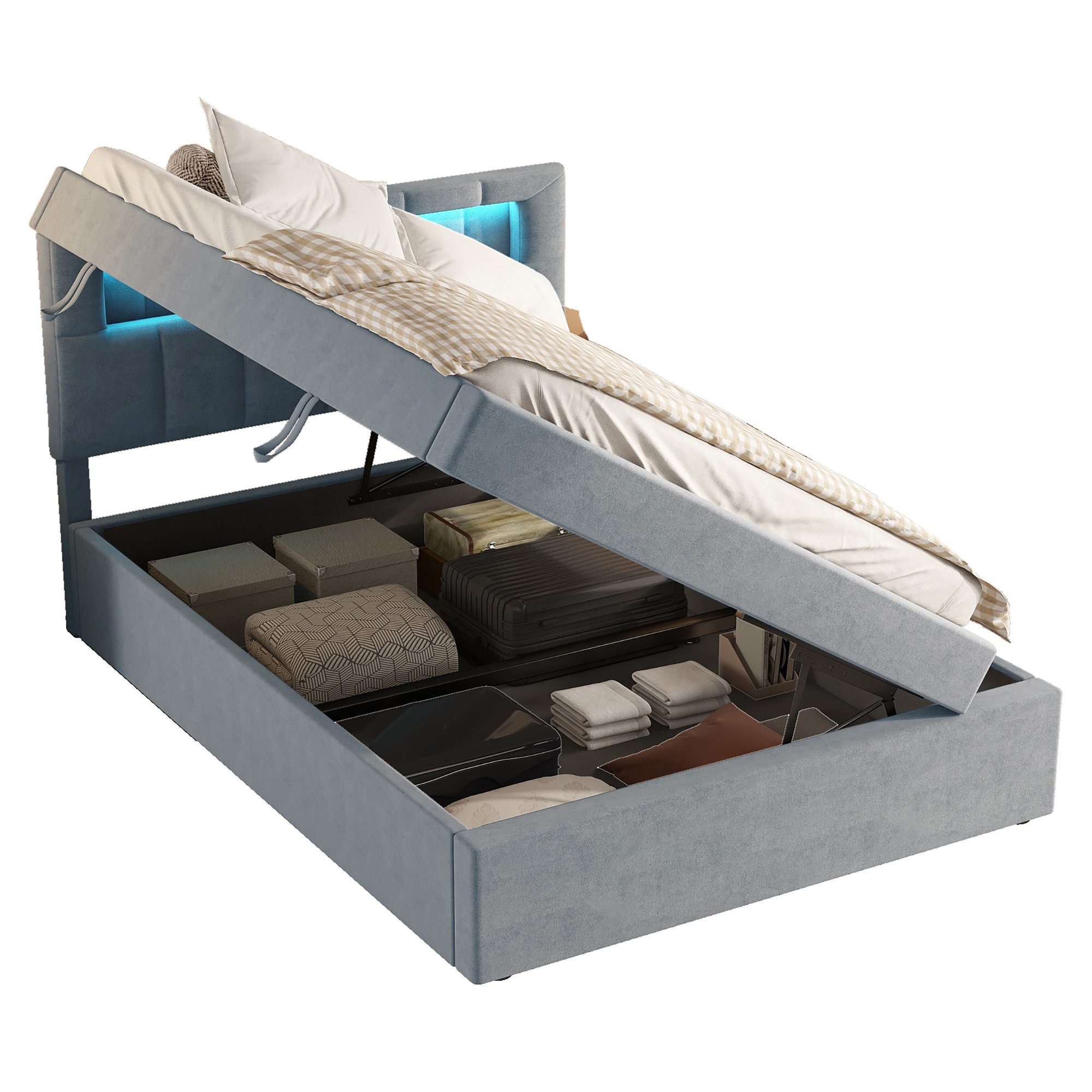 HAUSS SPOLE Polsterbett 90*200cm hydraulisches Design günstig online kaufen