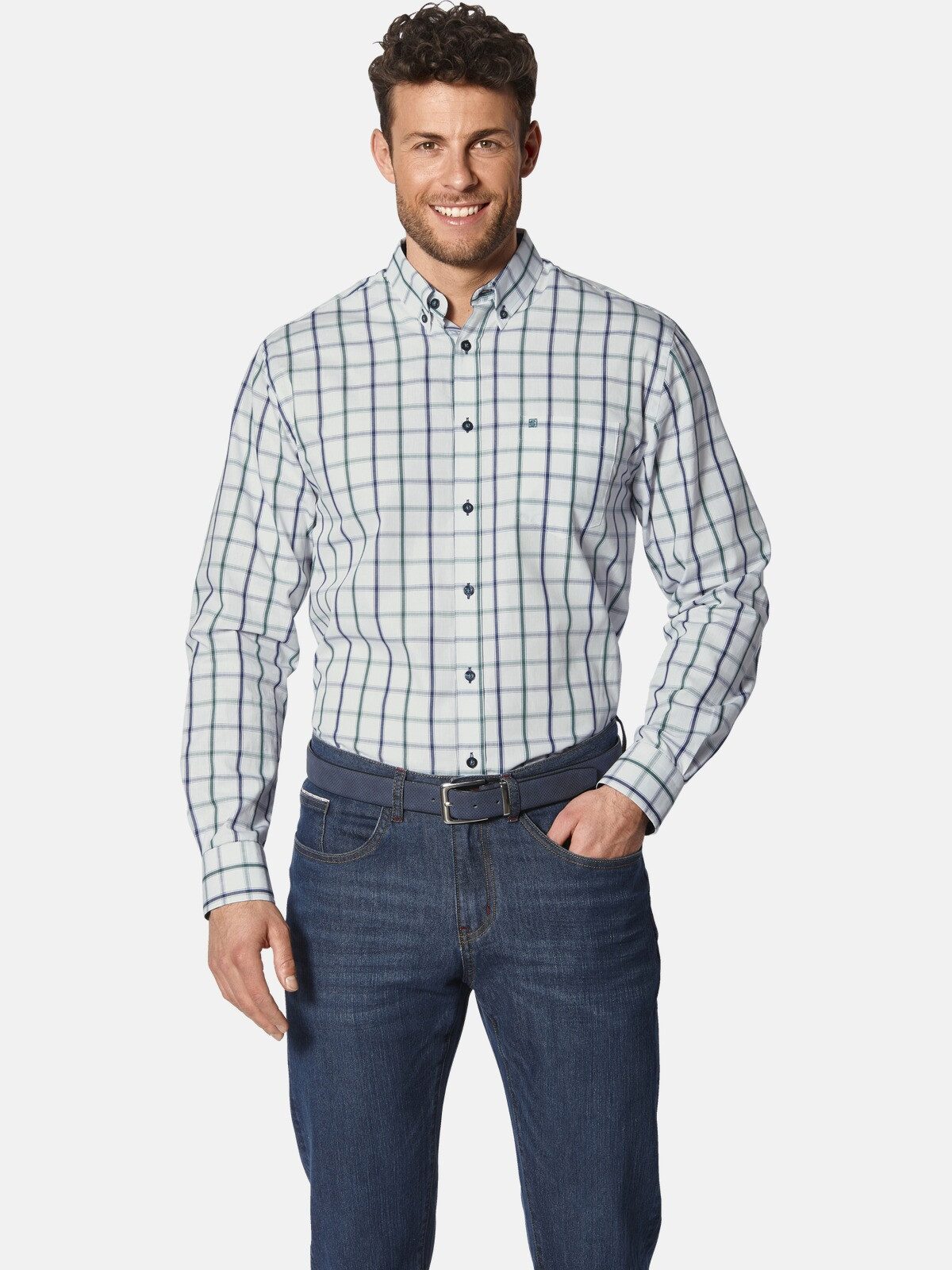 Babista Langarmhemd ROMANTELLA mit Kontrast-Ärmelumschlag günstig online kaufen