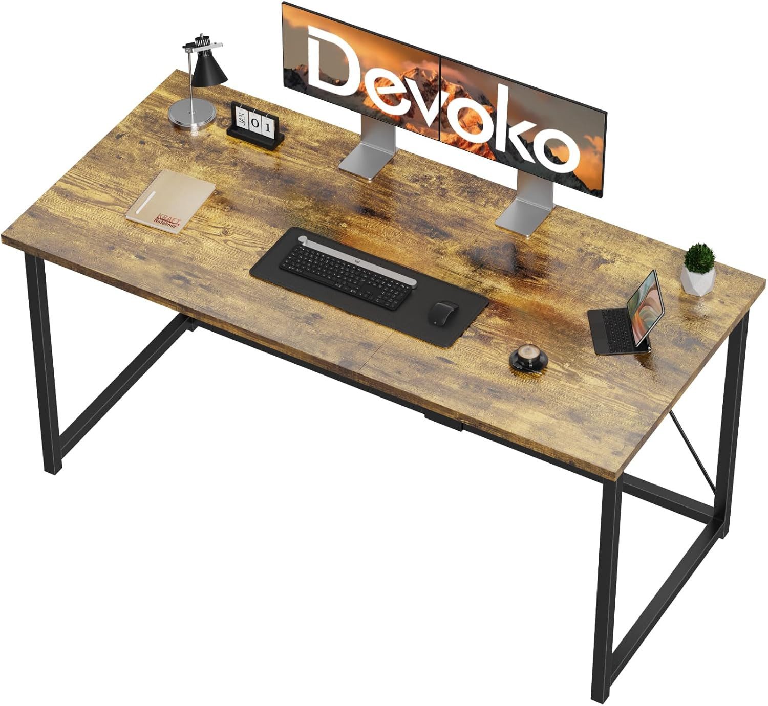 HOMALL Gamingtisch Computertisch, geeignet für kompakte Räume: 80/100/120/140 cm (Kompakter Schreibtisch und Spieltisch, maximale Tragkraft 130 Kilogramm)