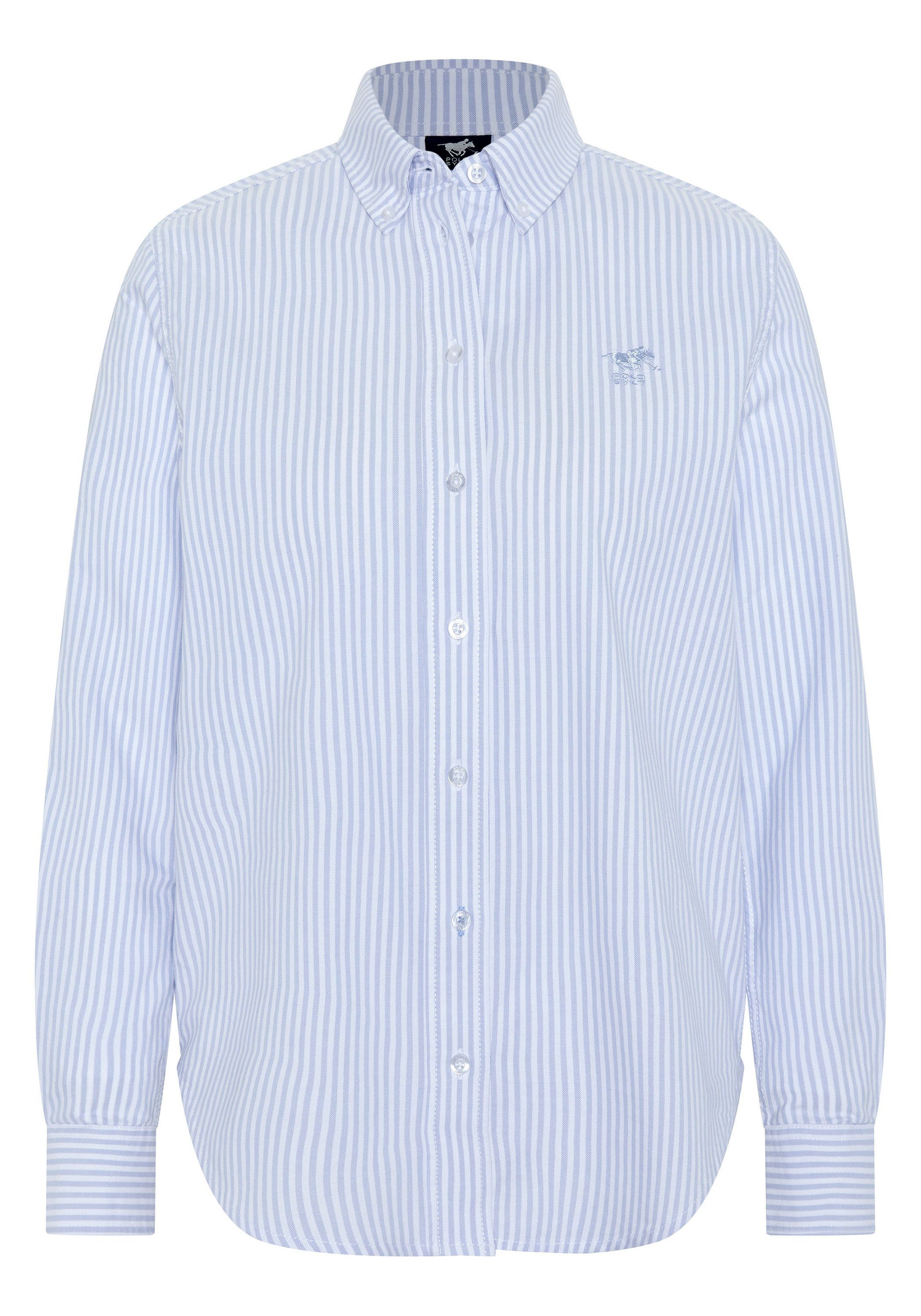 Polo Sylt Hemdbluse mit Streifenmuster 4010 Light Blue/White