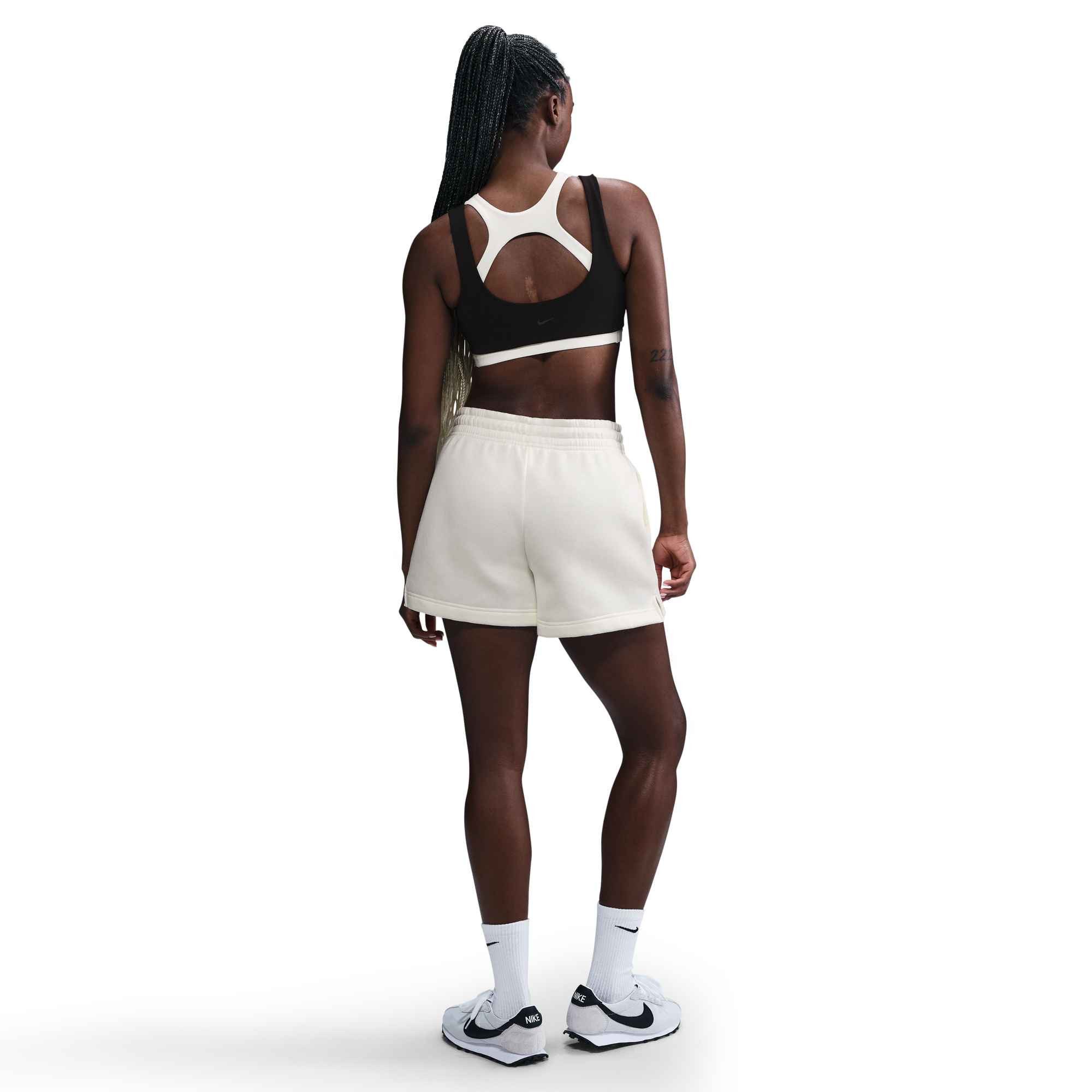 Nike Sportswear Shorts W NSW PHNX FLC MR STD 4IN SHRT aus weichem Fleece, mit Kordelverschluss, auch in großen Größen