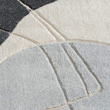 Teppich BONITO 7158, Carpet City, rechteckig, Höhe: 11 mm, Flachflor, Hochtief-Muster/ 3D-Effekt