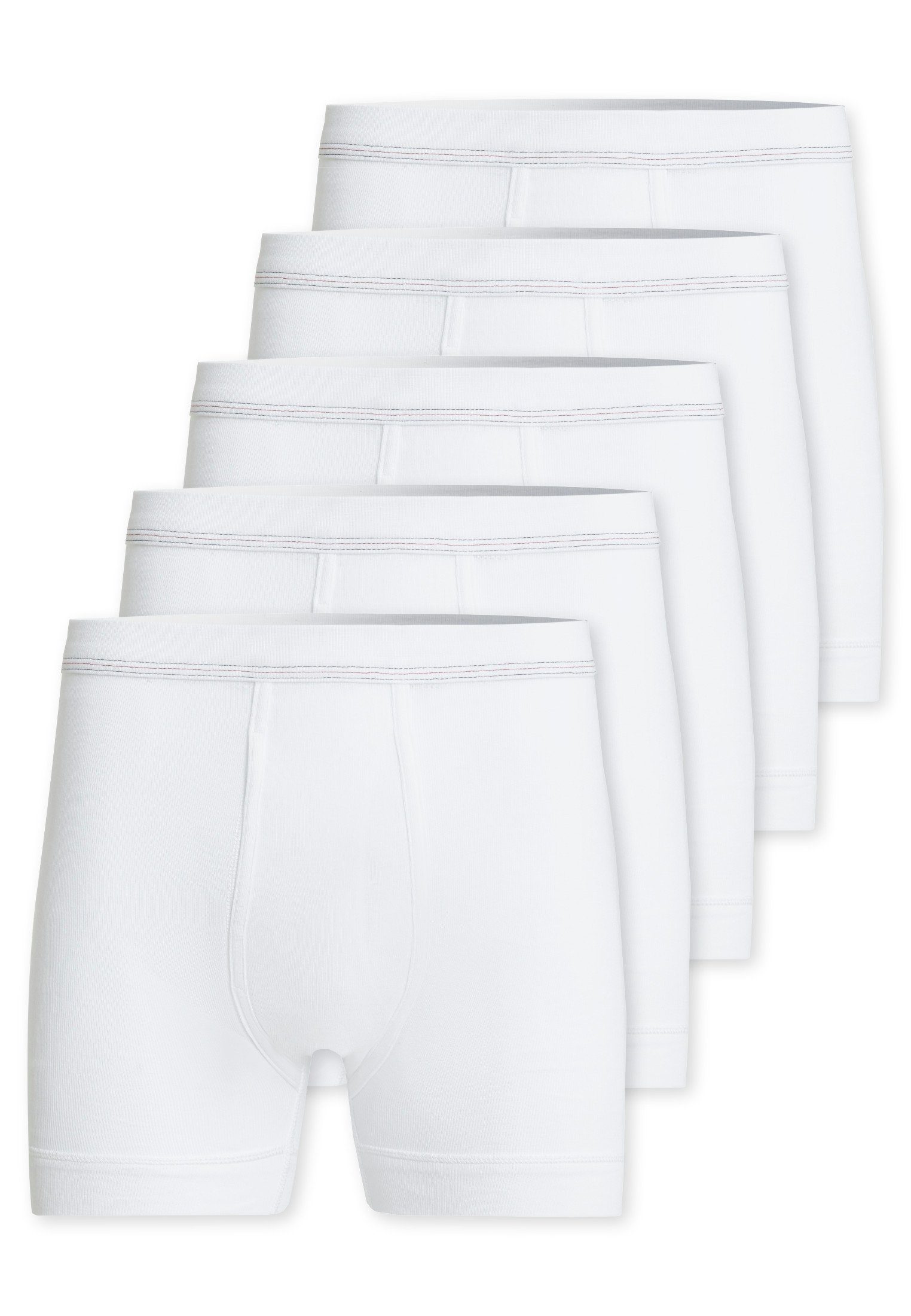 conta Retro Boxer 5er Pack Feinripp (Spar-Set, 5-St) Unterhose kurz - Baumwolle - Mit Eingriff - Formstabil, Pflegeleicht