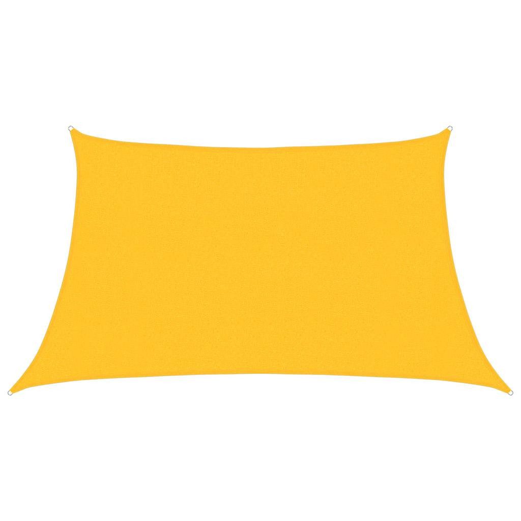 vidaXL Sonnensegel Sonnensegel 160 g/m² Gelb 3/4x2 m HDPE, (1-tlg)