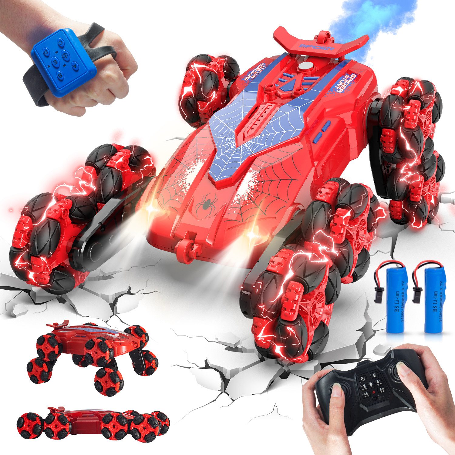 RC-Auto Ferngesteuertes Auto, Auto Ferngesteuert ab 4 6 8 10 Jahre 8WD RC Auto