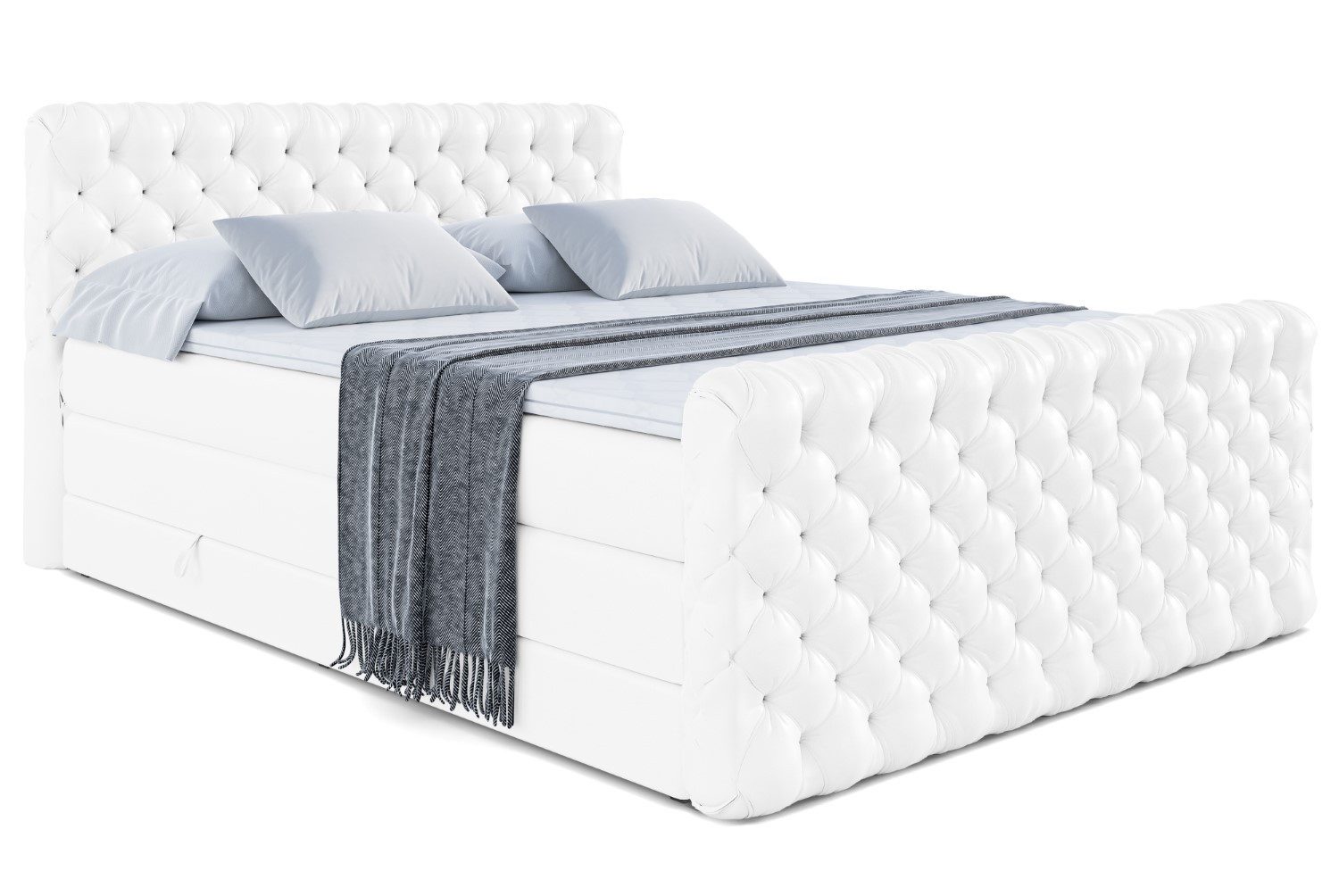 ALTDECOR Boxspringbett BOXI8-Z KING (Multipocket-Matratze H4, H3 Matratze B günstig online kaufen