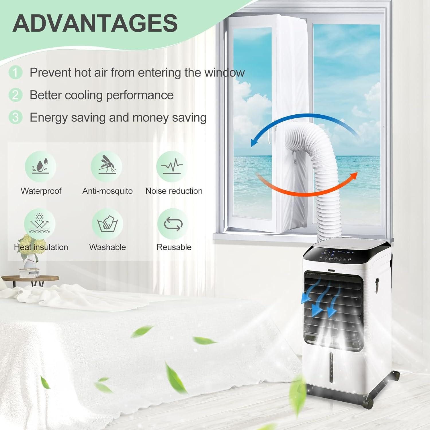 LuxusKollektion Schutzplane Klimaanlage Fensterabdichtung 400cm mit günstig online kaufen