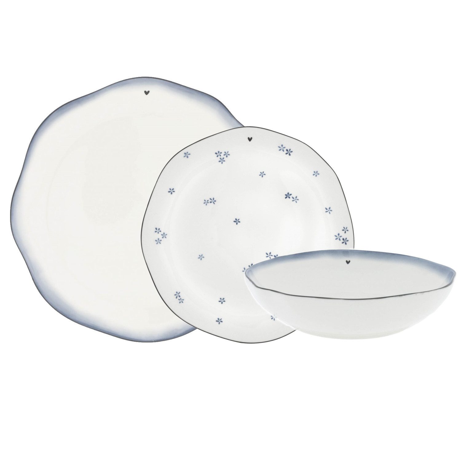 Geschirr-Set Iris Blue