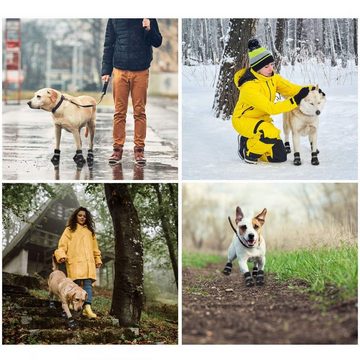 Lubgitsr Pfotenschutz Hundeschuhe pfotenschutz Anti-Rutsch Sohle, wasserdicht Schneeschuhe