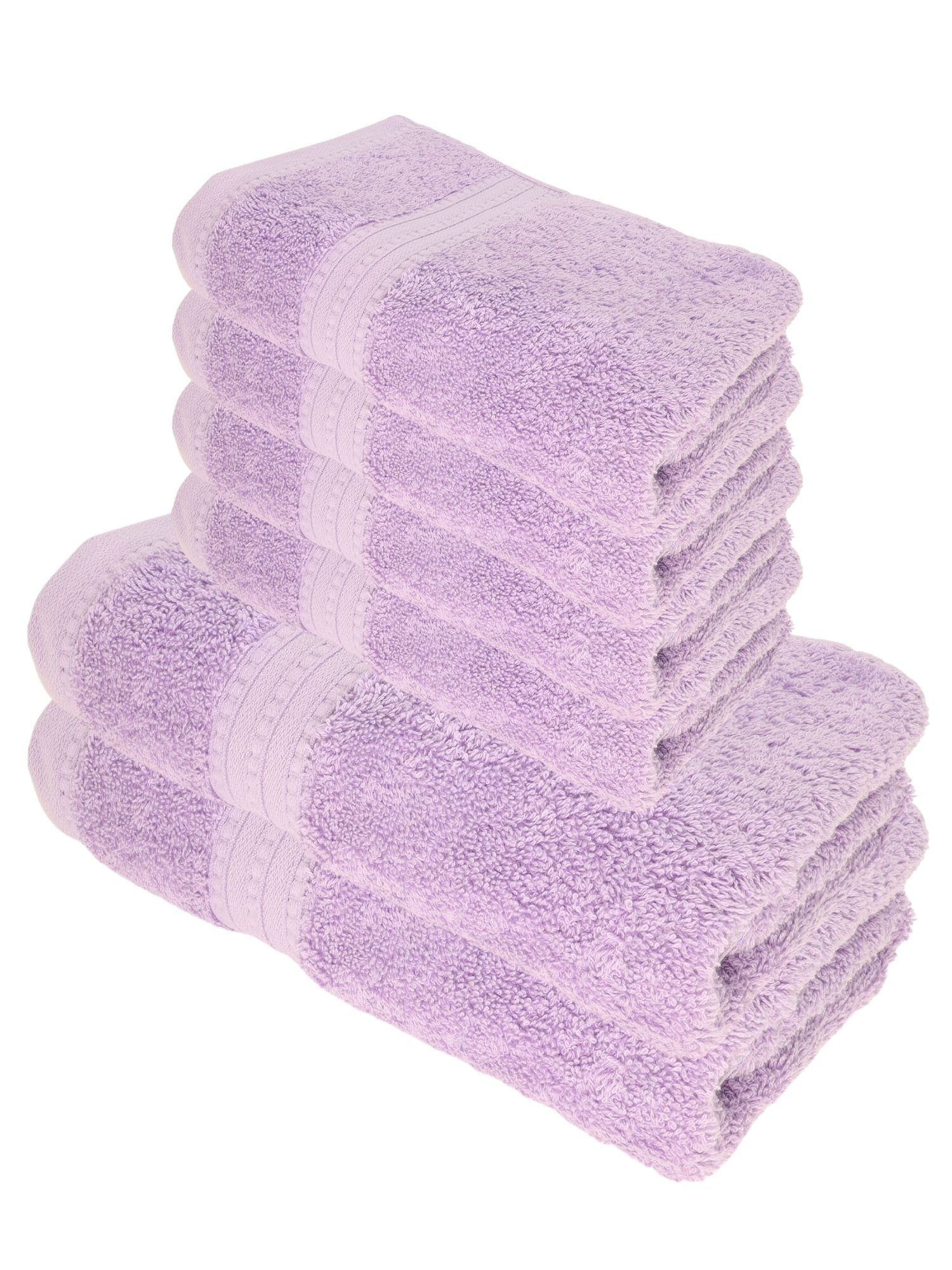 Julie Julsen Handtücher 6-Handtücher-Lavendel, Bio-Baumwolle (6-St) günstig online kaufen