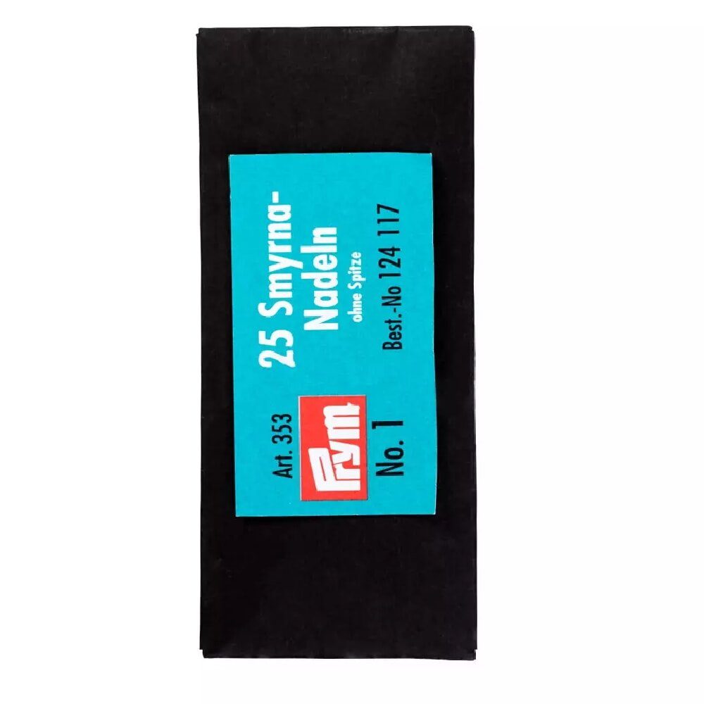 Prym Kreativset Prym Smyrnanadeln abgerundete Spitze Gr. 1, 2,40 x 70 mm silberfarbig, (embroidery kit by Marussia)