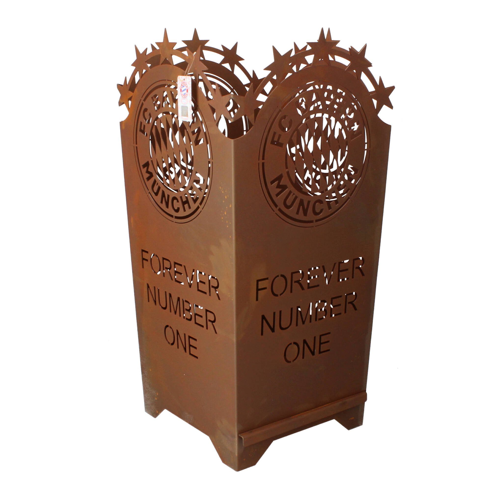 Ferrum Art Design Feuerkorb Ferrum Feuerkorb Forever FC Bayern München Edelrost FCB-001, (1-St)