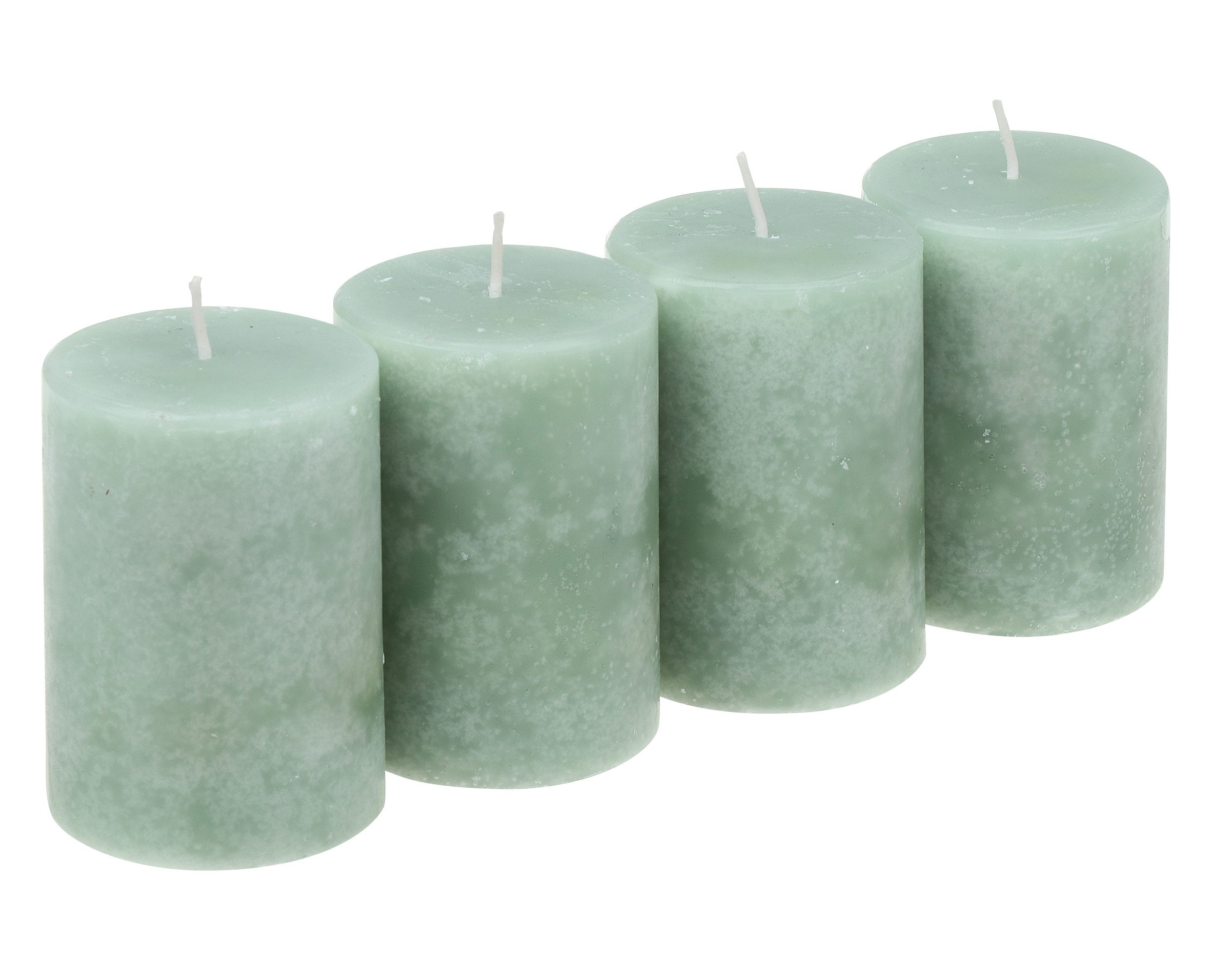 Steinhart Kerzen Stumpenkerze Stumpenkerzen "Home" Salbei 80/58 mm, 4 Stück günstig online kaufen