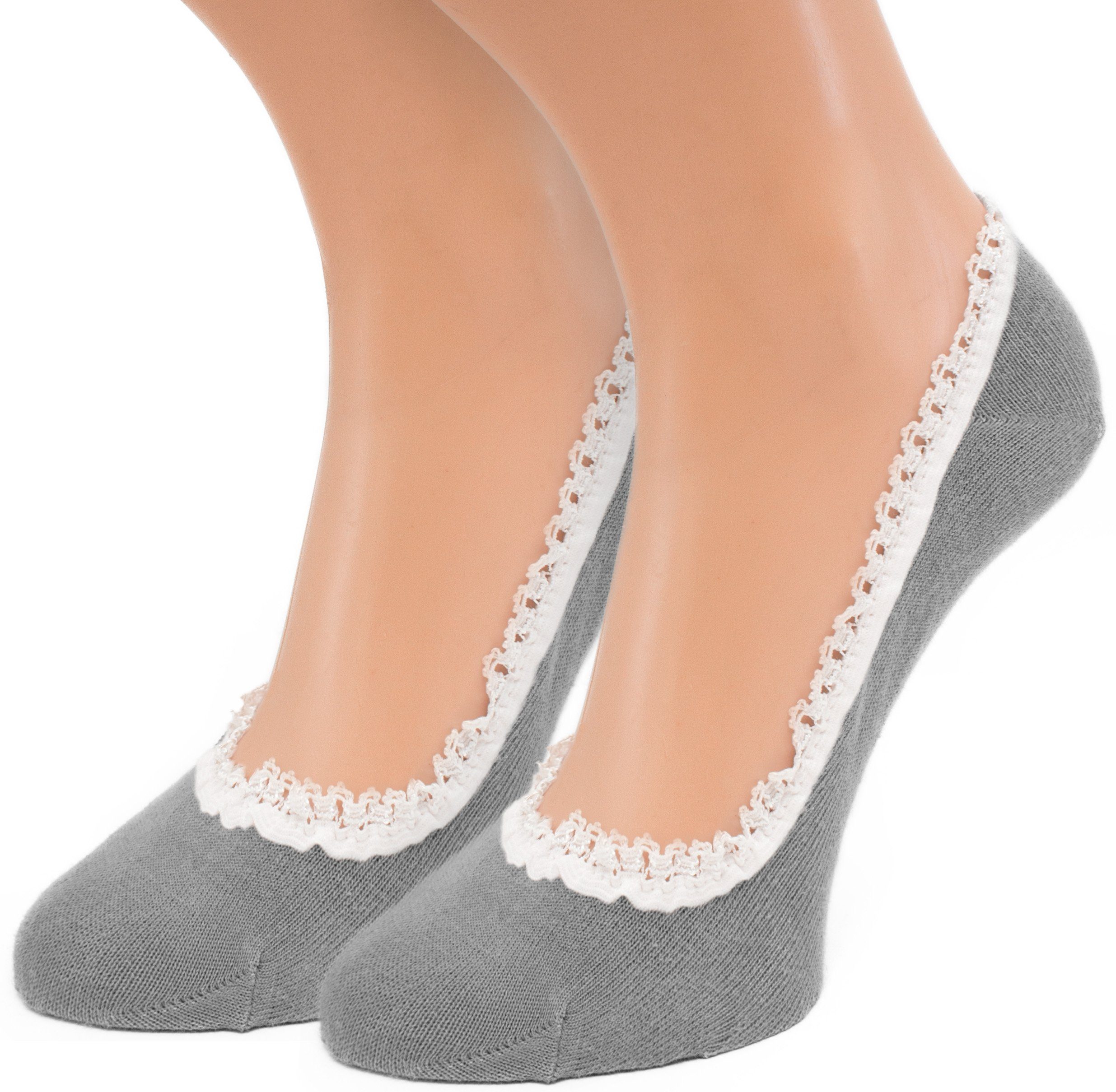 BRUBAKER Füßlinge »unsichtbare kurze Socken, Sneakersocken für Damen«  (12-Paar) Basic Ballerina Socken für Damen mit Rüschen, Farbmix Baumwolle,  Größe 36-41 online kaufen | OTTO