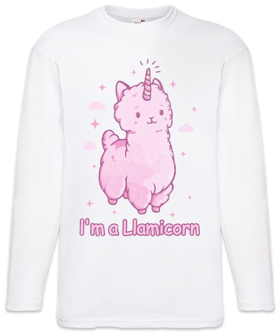 Langarmshirt Llamicorn II Langarm T-Shirt Einhorn Lama Llama Regenbogen Unicorn