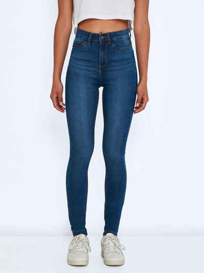 Noisy may Skinny-fit-Jeans NMCALLIE HW SKINNY BLUE JEANS NOOS - 27007979 5374 in Blau