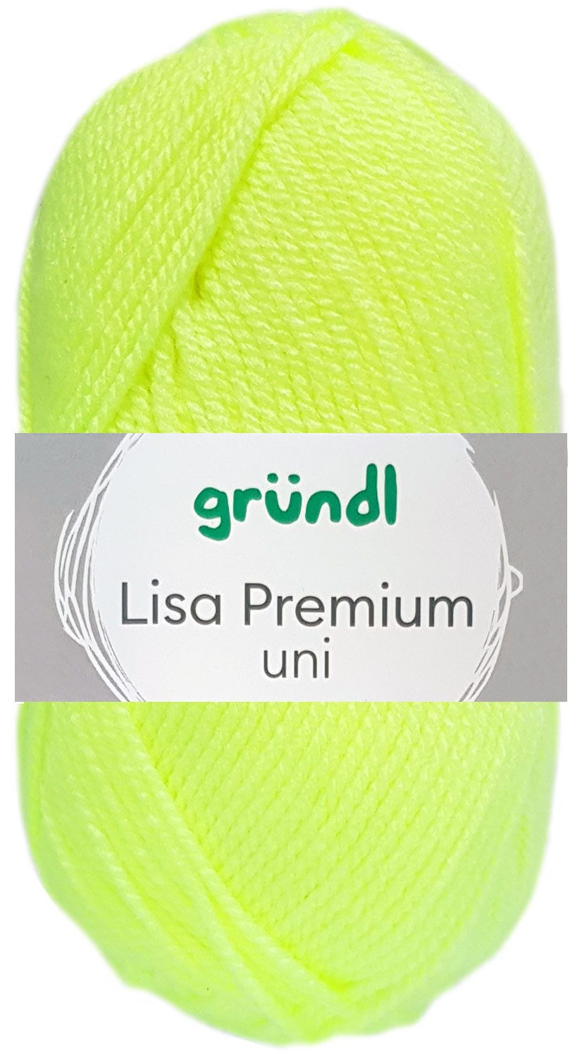 Gründl 50 Gramm Gründl Lisa Premium Uni Bastelgarn