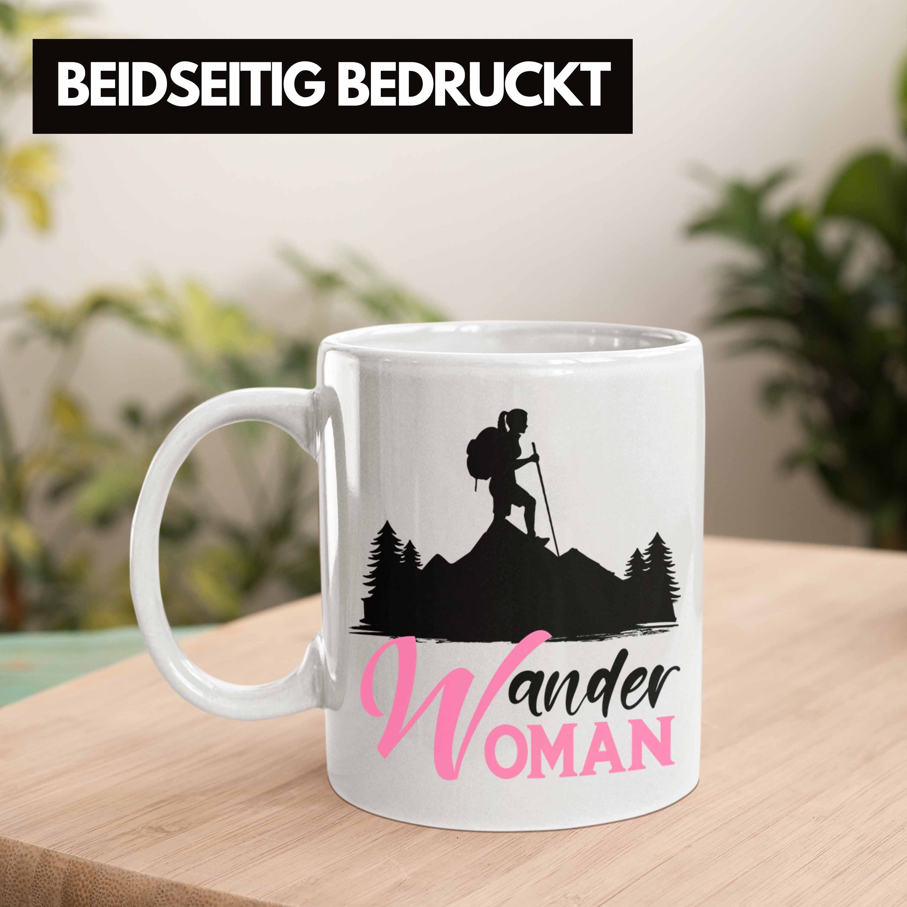 Wander Trendation Wandern Tasse Frauen Geschenk Woman Weiss Trendation - Tasse Tasse zum Lustige Wandern Geschenkidee