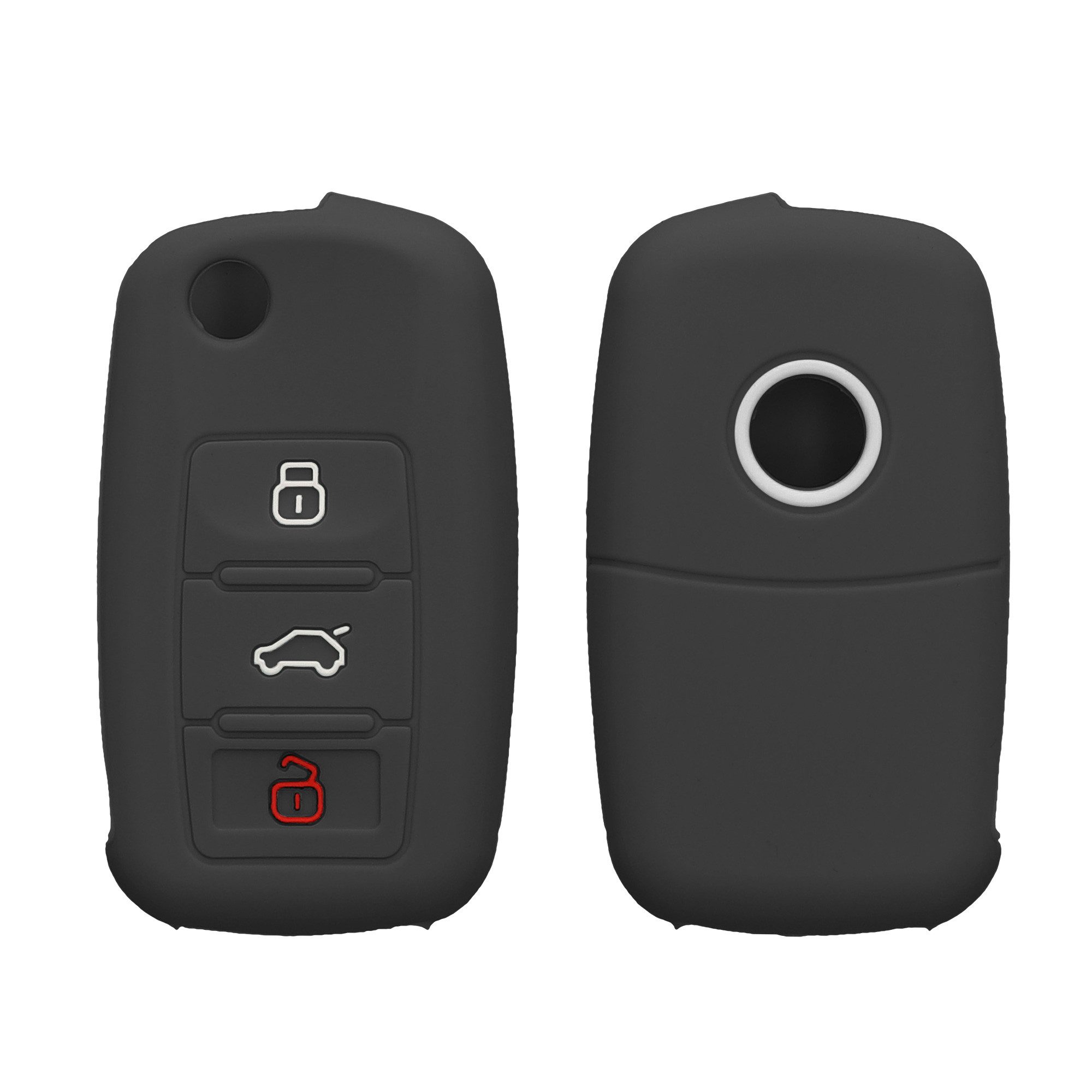 Schlüsseltasche Autoschlüssel Silikon Hülle für VW Skoda Seat