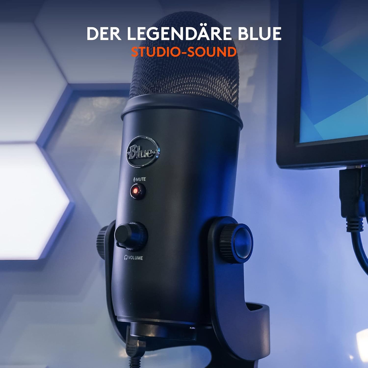 Blue Mikrofon Mi­cro­pho­nes Yeti X PC-Mi­kro­fon Schwarz