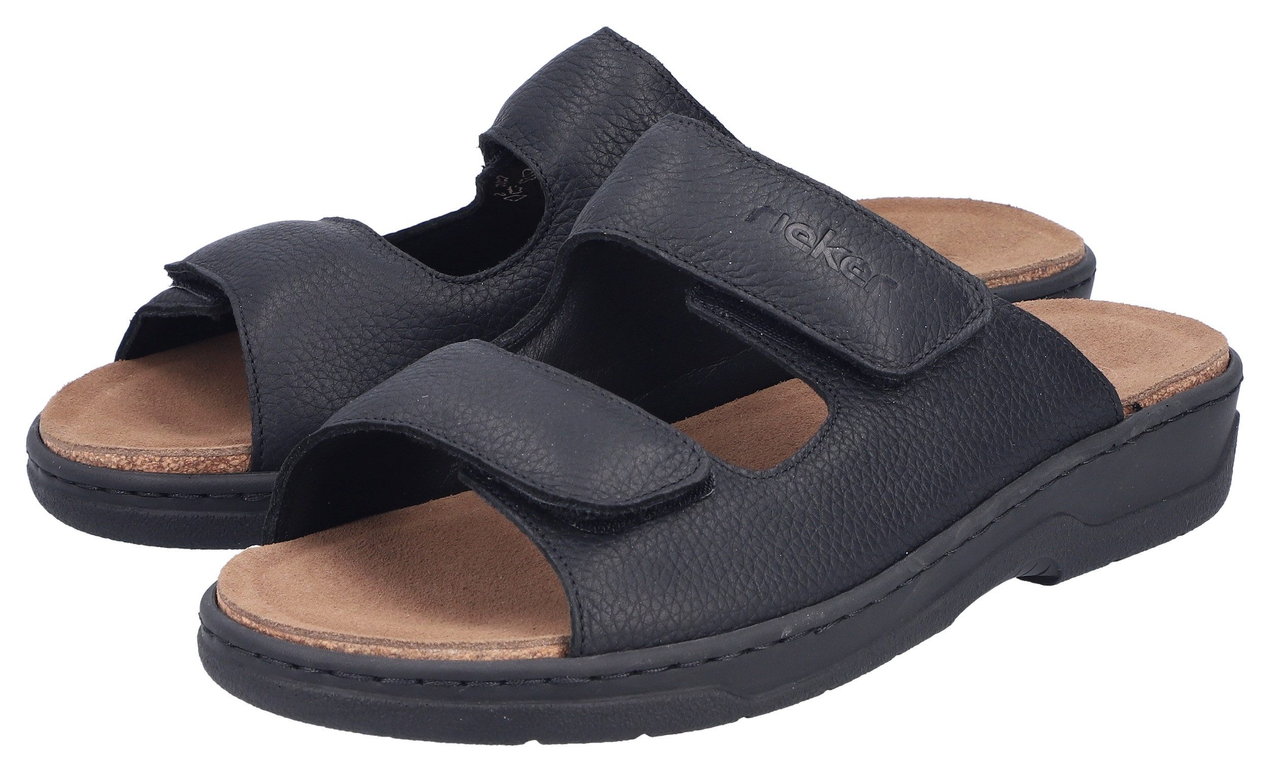 Rieker Sommerschuh, Hausschuh mit Klettverschlüsse