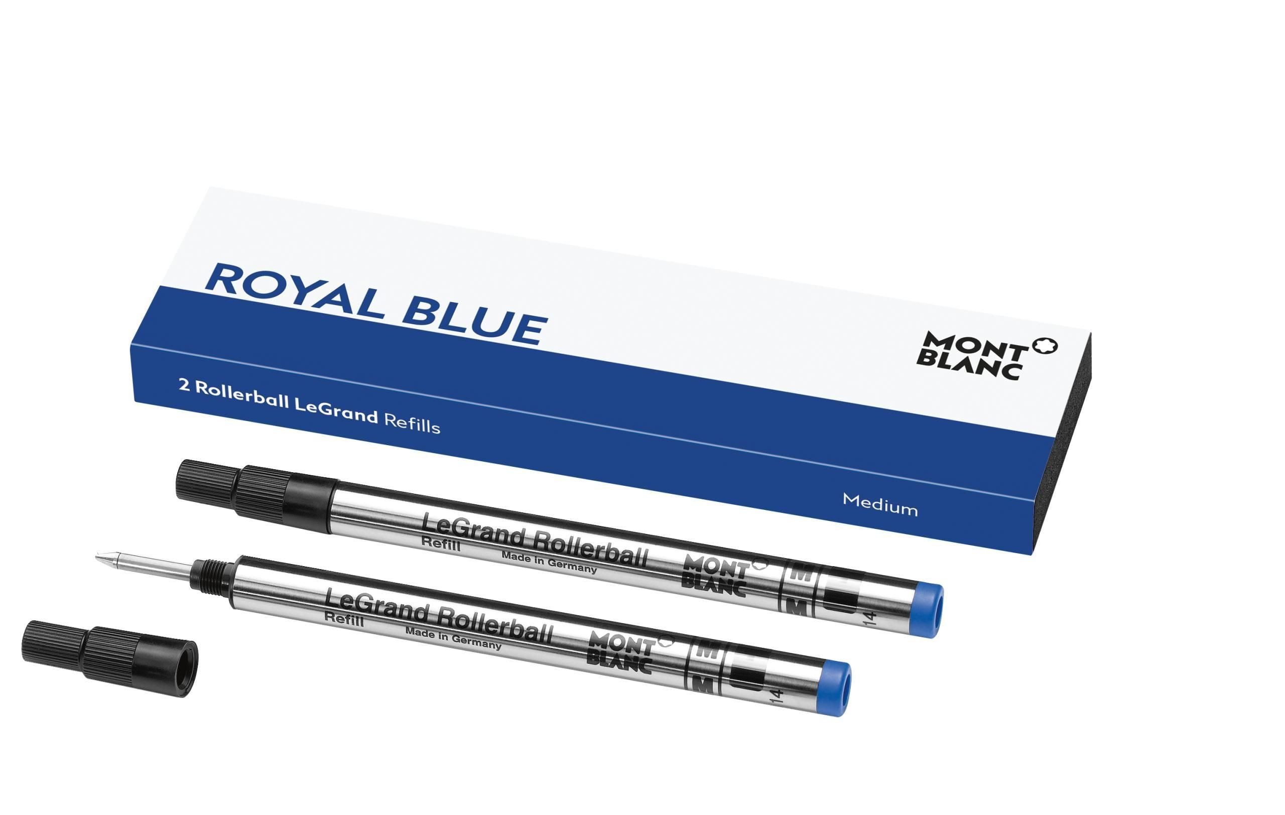 MONTBLANC Tintenroller 2x Montblanc® 128228 Tintenrollermine LeGrand - M, royal blue