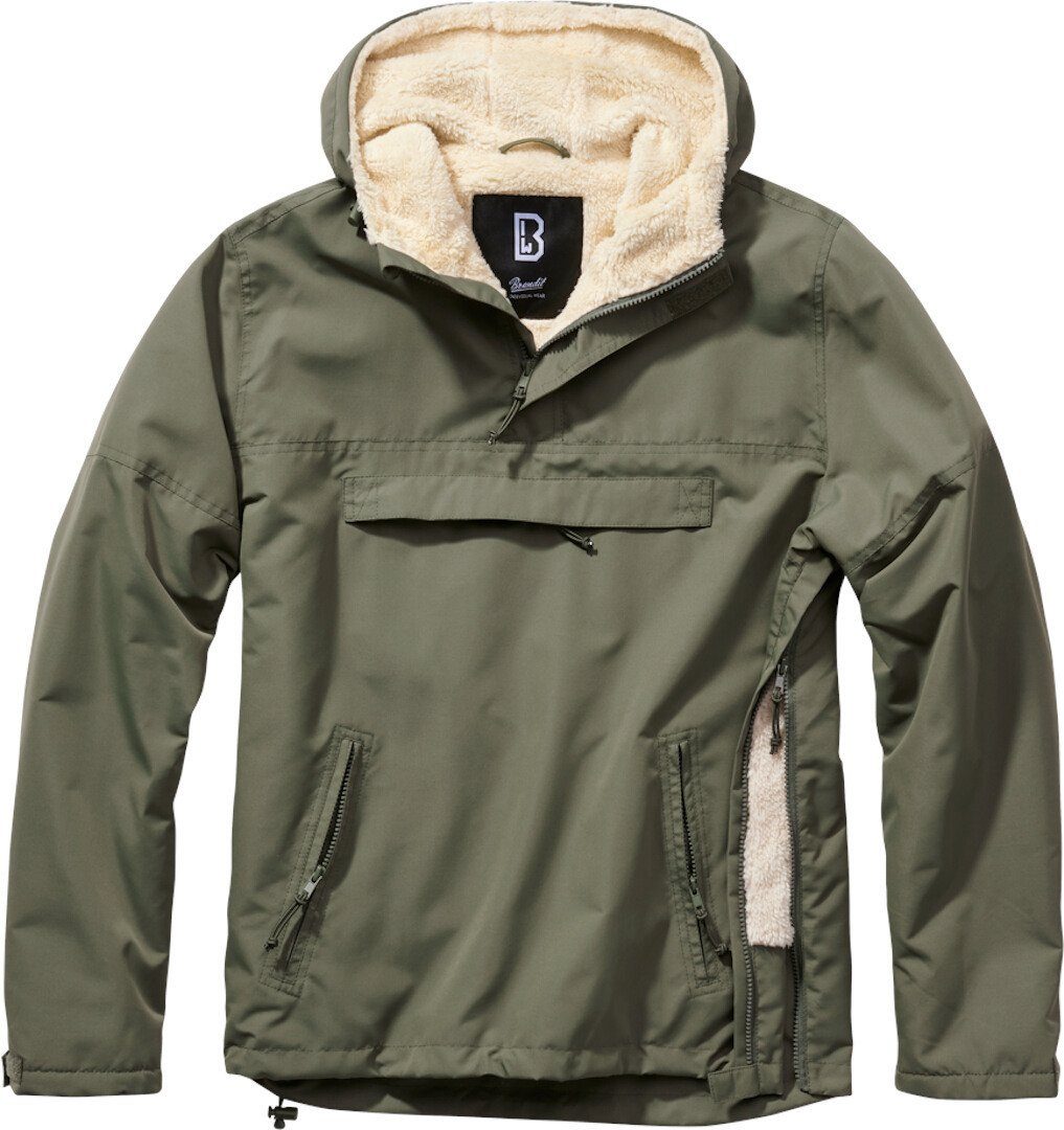 Brandit Motorradjacke Windbreaker Sherpa Jacke wasserabweisend günstig online kaufen