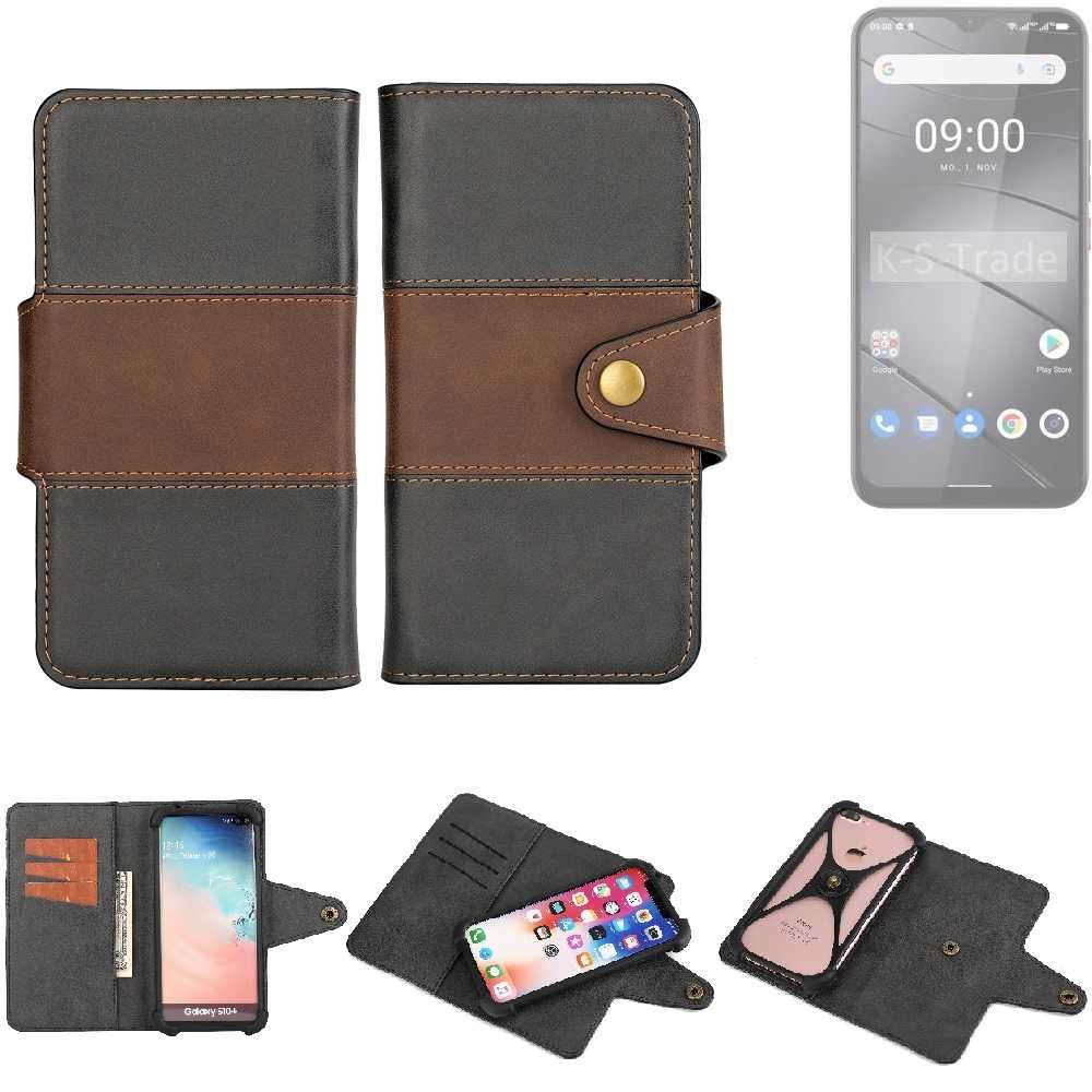 K-S-Trade Handyhülle für Gigaset GS5, Handyhülle Schutzhülle Hülle Bookstyle Wallet-Case Bumper