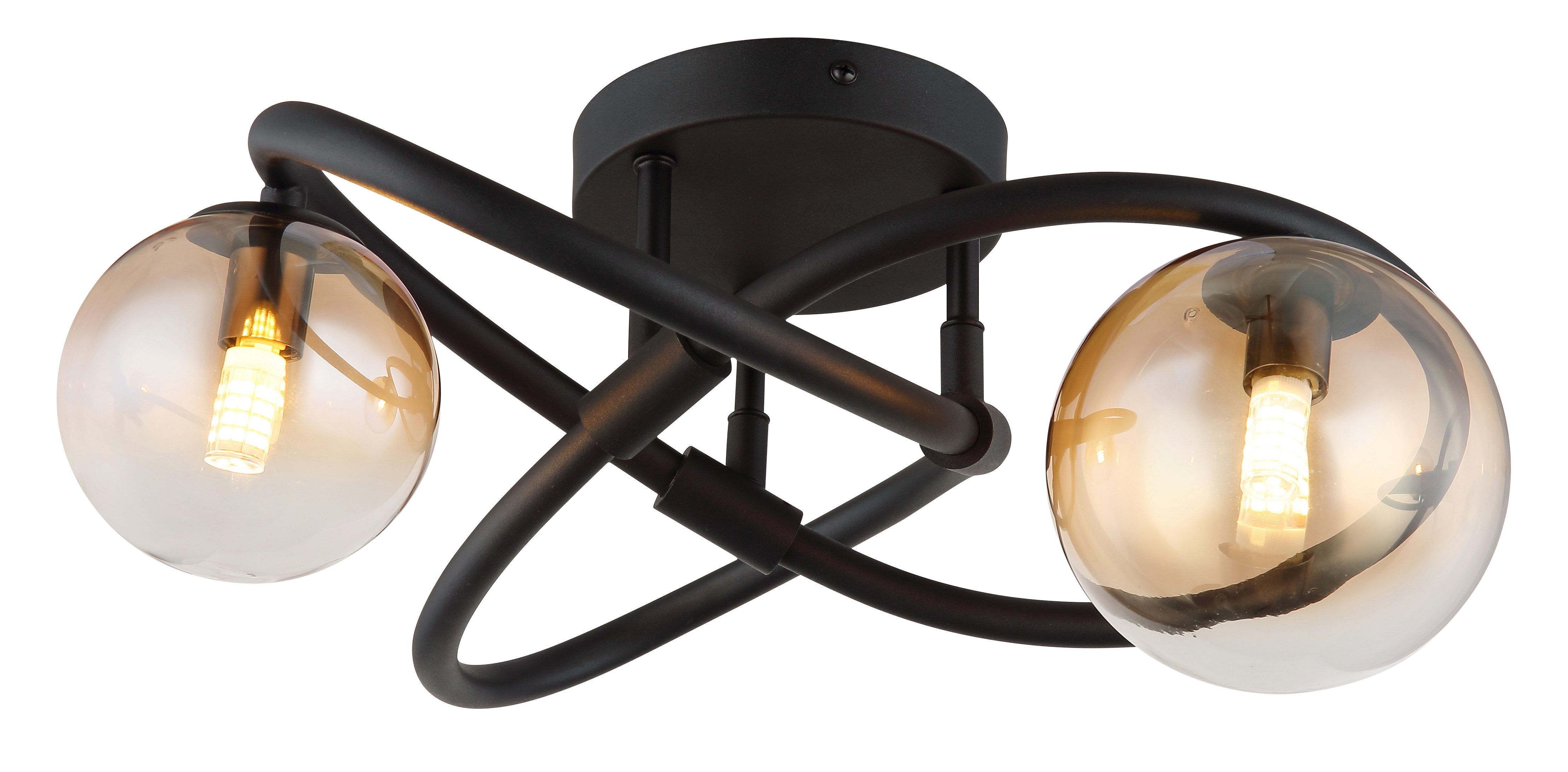 GLOBO LIGHTING Deckenleuchte TUBERIUS, Leuchtmittel wechselbar, Warmweiß, Deckenlampe/Wohnzimmer/Schlafzimmer/modern