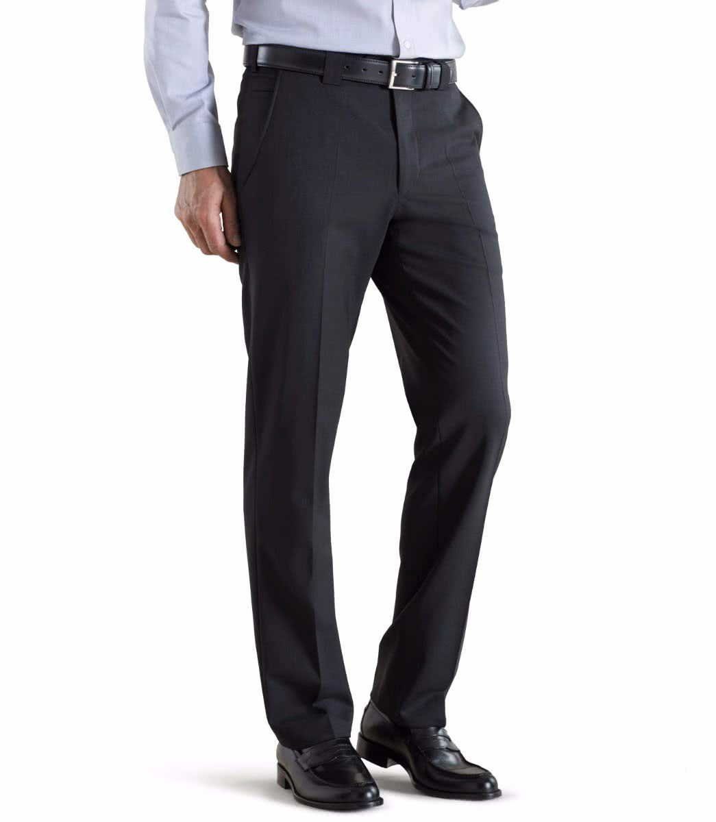 Modern fit Angabe) (1-tlg., schwarz MEYER Anzughose keine