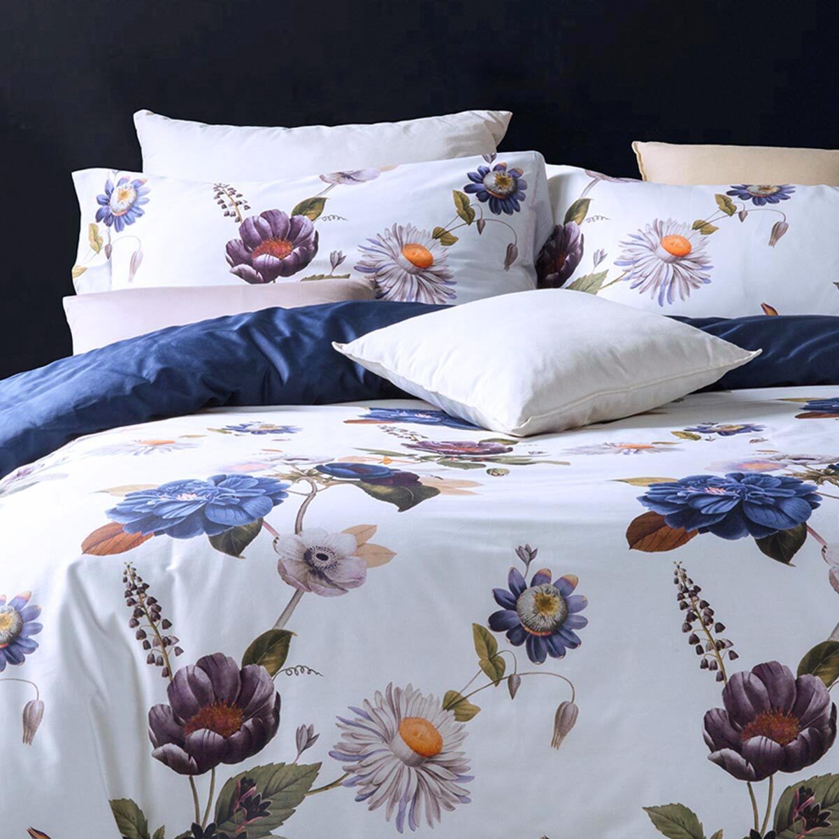 TRAUMSCHLAF Bettwäsche Dublin, Mako Satin, 2 teilig, florales Design mit se günstig online kaufen