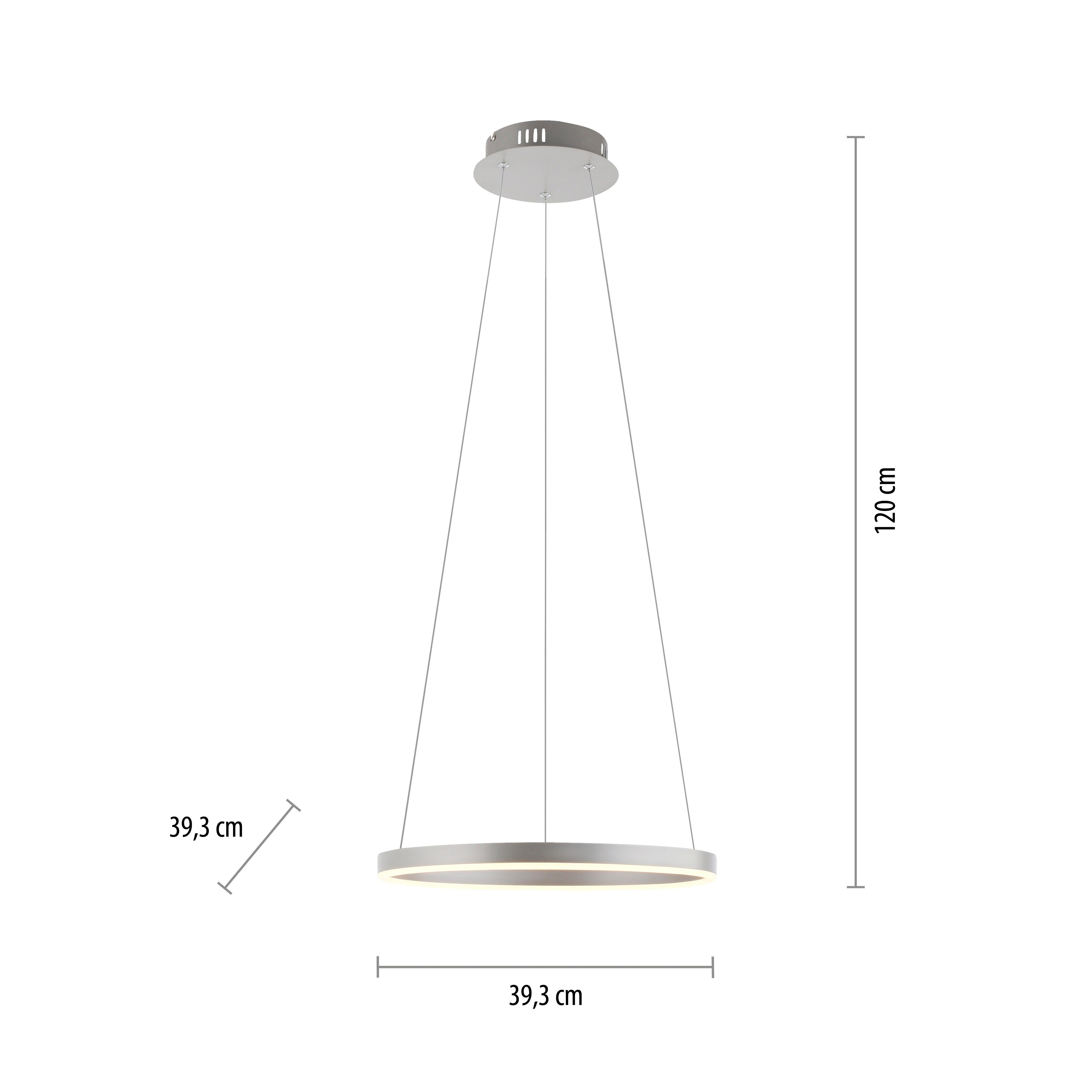 JUST LIGHT Pendelleuchte RITUS, LED fest integriert, Warmweiß, LED, dimmbar, Switchmo