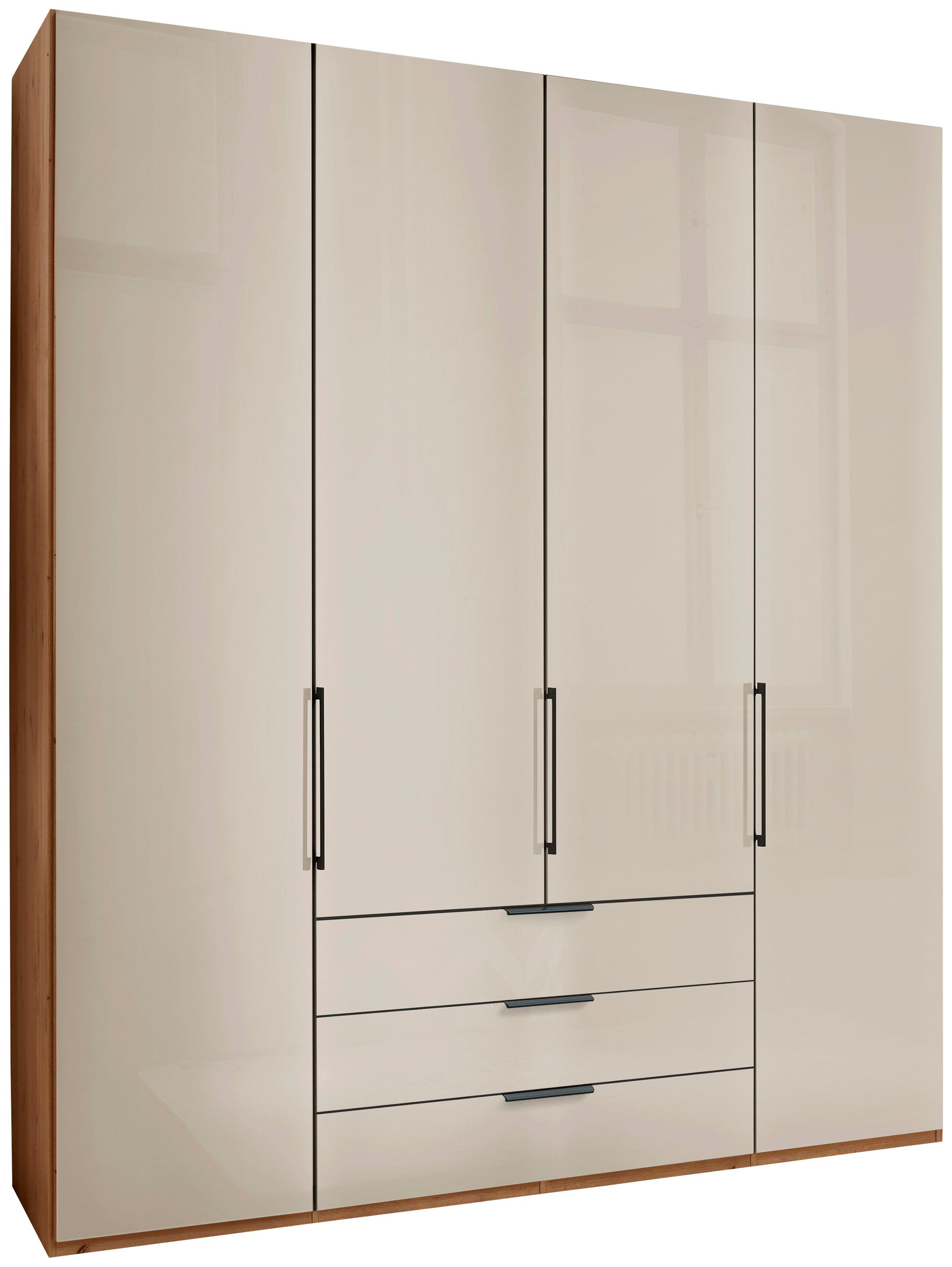WIEMANN Falttürenschrank Monaco mit Glasfront sowie hochwertigen Beschlägen