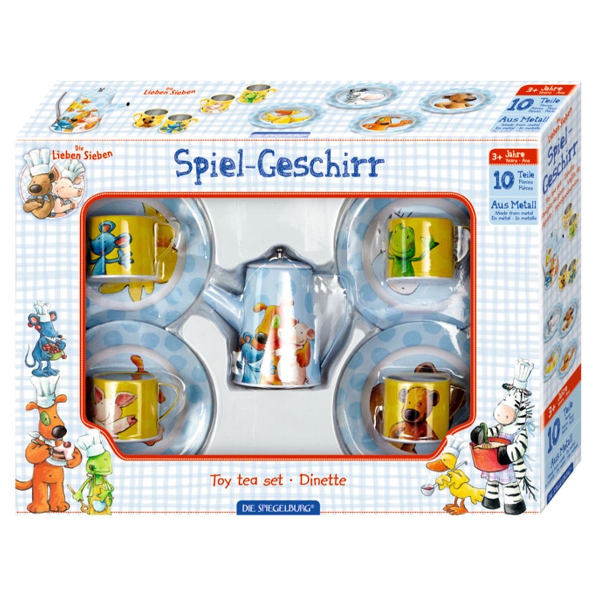 COPPENRATH DIE SPIEGELBURG Kindergeschirr-Set Coppenrath 14252 - Die Spiegelburg - Die Lieben Sieben - Spiel-Geschir