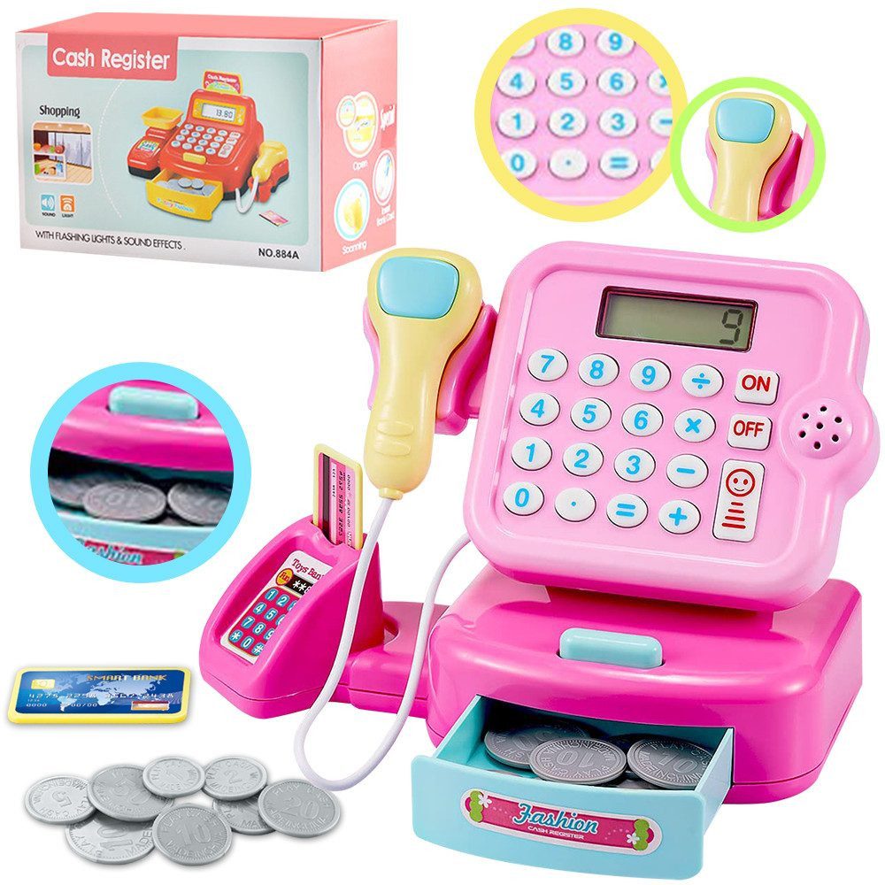 ZEUOPQ Spielkasse Kinderspielzeug Registrierkasse Lichter und günstig online kaufen
