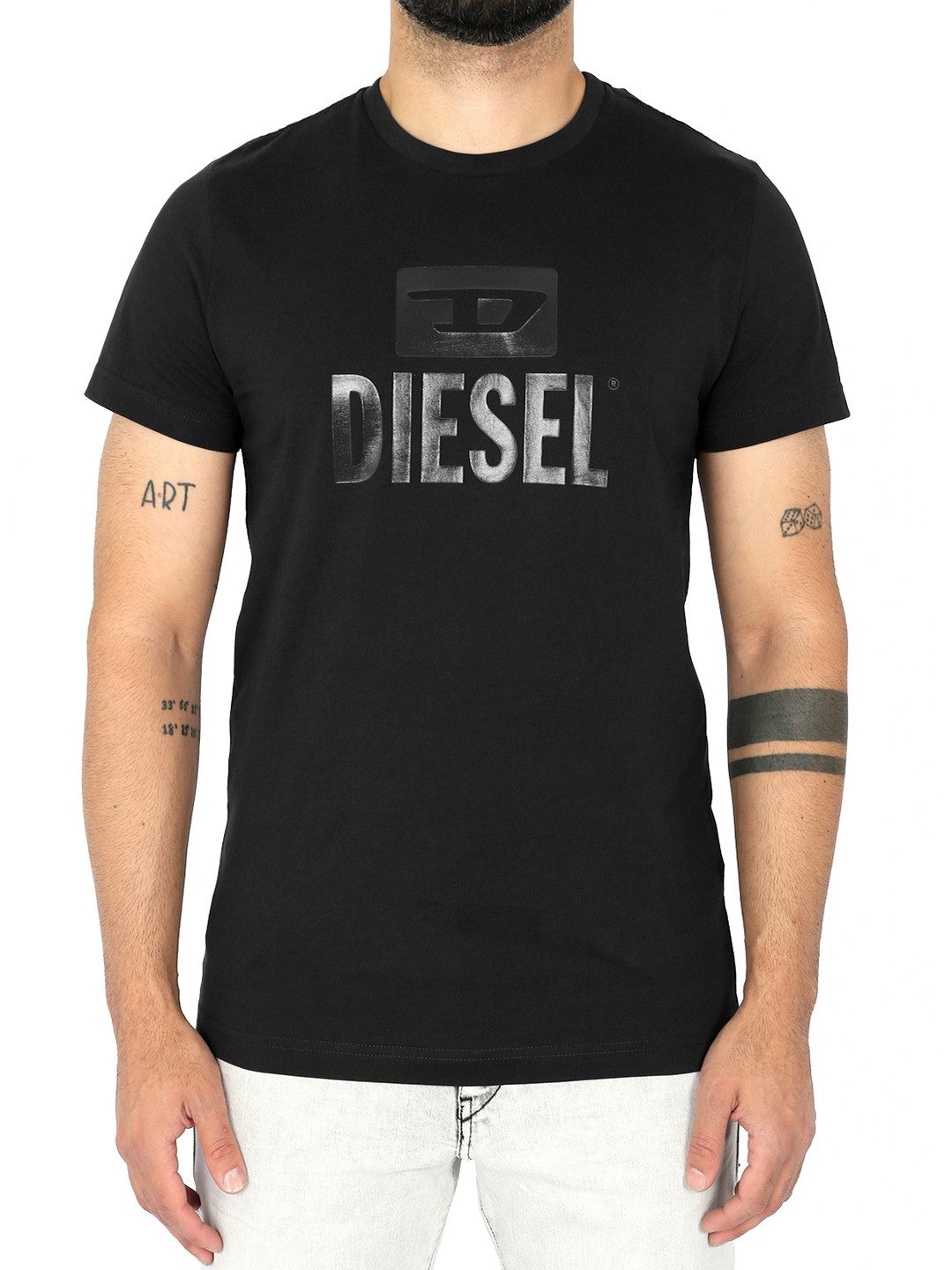 Diesel Rundhalsshirt Slim Fit - T-Diego Tone On Tone 900 günstig online kaufen