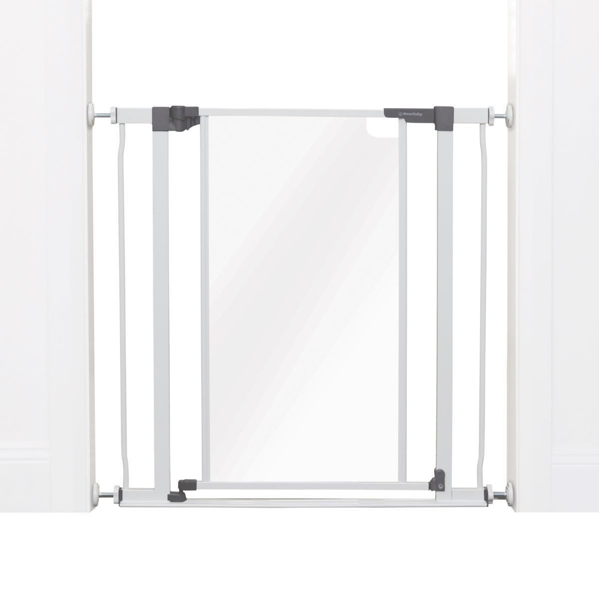 Dreambaby Treppenschutzgitter Treppenschutz, Türschutzgitter "Clear View", 75-81x76 cm, weiß, Treppen- oder Türschutz