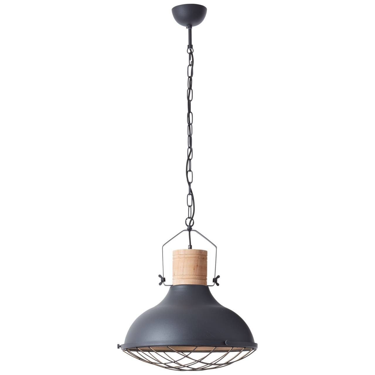 Brilliant E27, korund Emma, A60, Emma Lampe Pendelleuchte schwarz 1x geeig 60W, Pendelleuchte 47cm