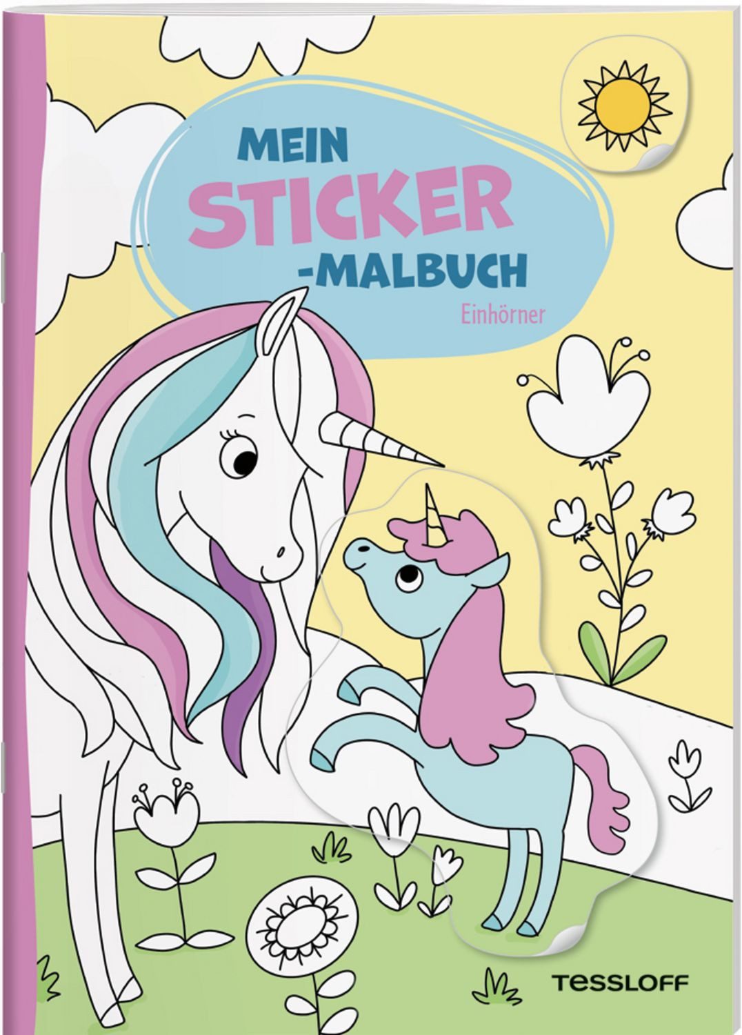 Mein Sticker-Malbuch. Einhörner / Carmen Eisendle