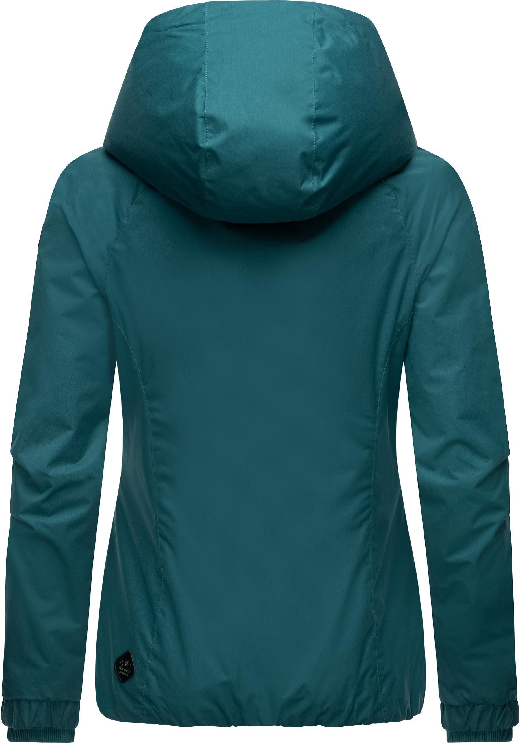 Ragwear Outdoorjacke Dizzie Wasserdichte Übergangsjacke mit großer Kapuze