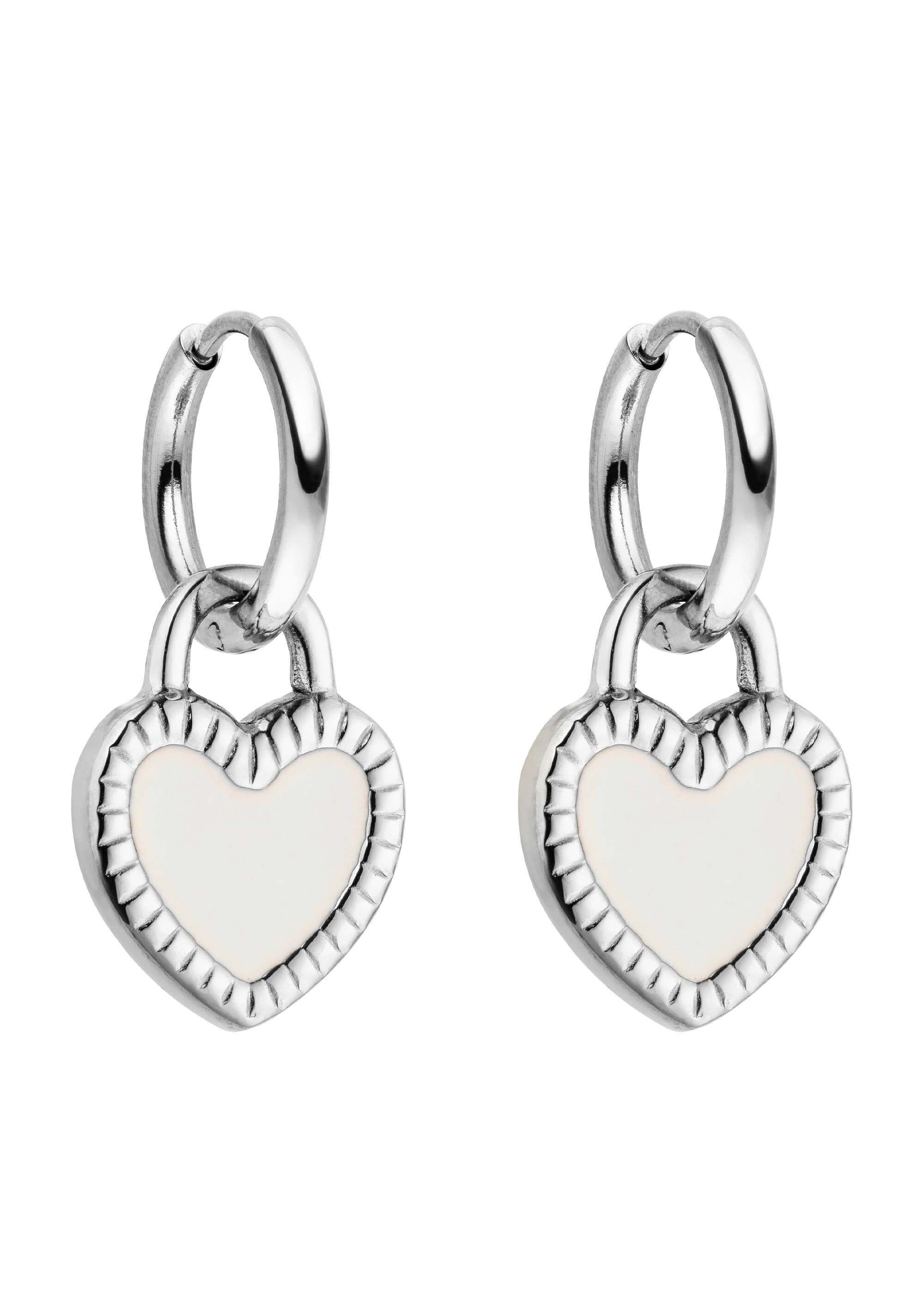 Purelei Paar Creolen Heart Charm