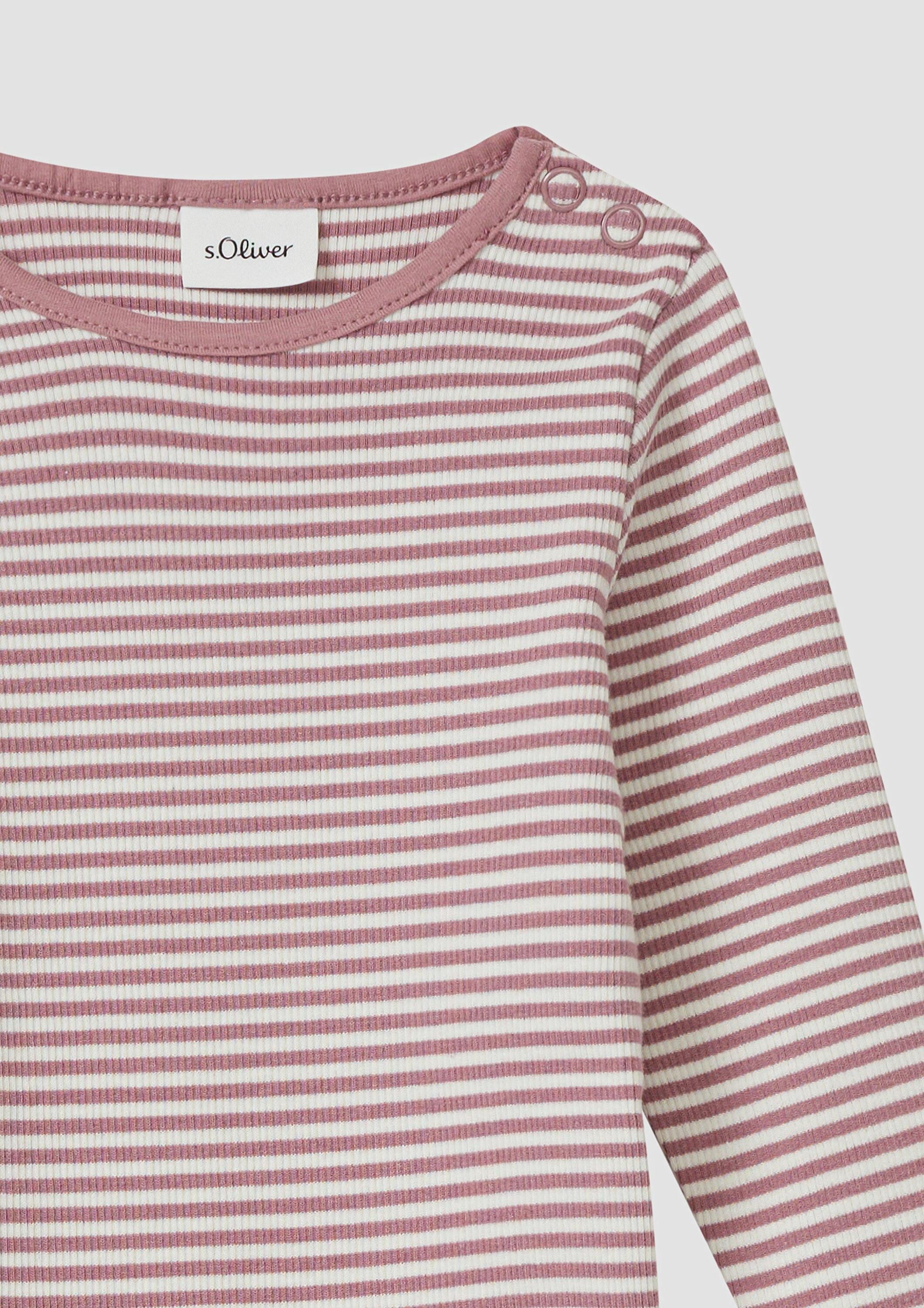 s.Oliver Shirtbody T-Shirt Body Unisex Body mit Rippstruktur
