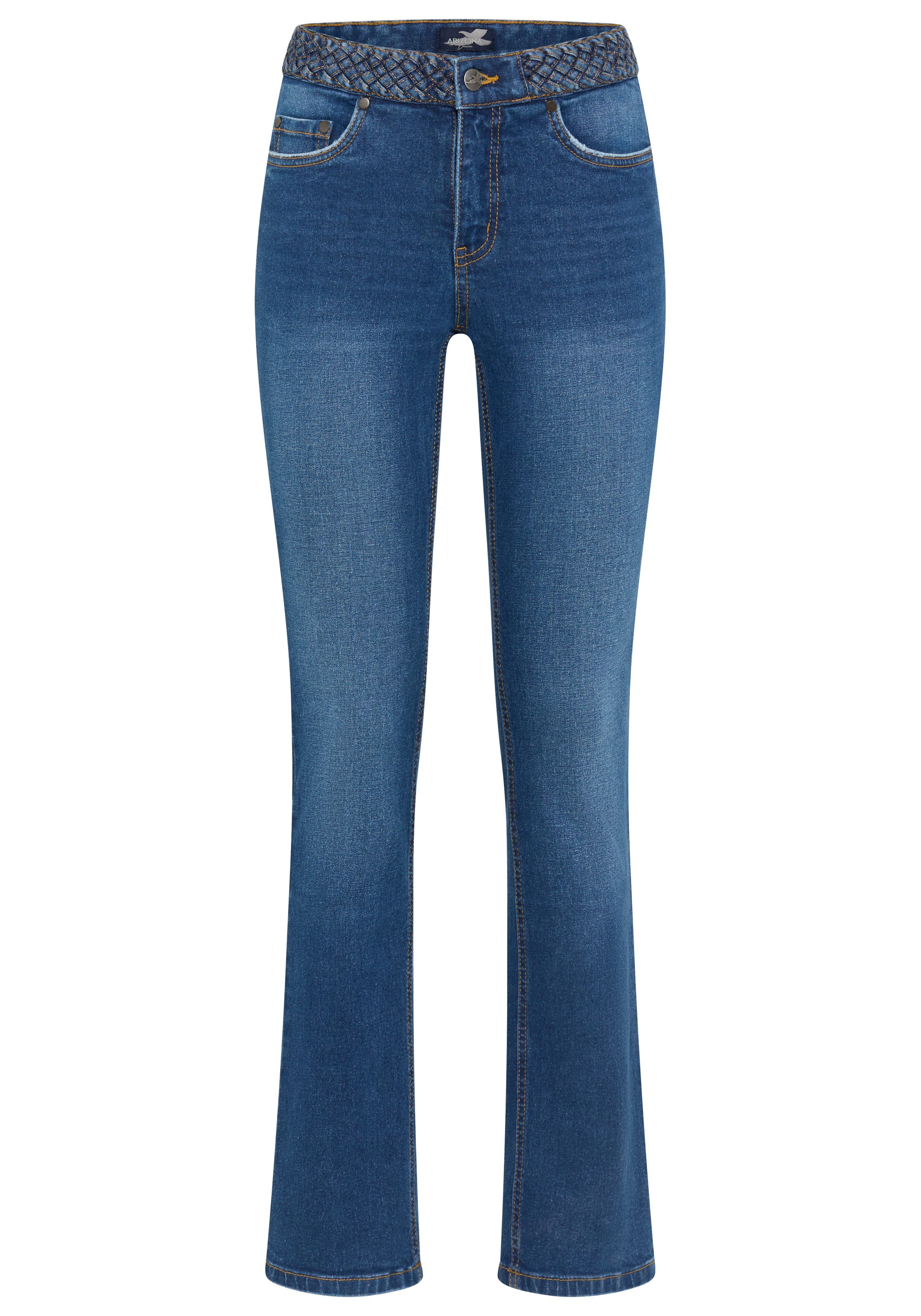 Arizona Gerade Jeans mit Jeansgürteloptik Straight-Fit, gerader Beinverlauf, normale Leibhöhe – Bild 5 von 5